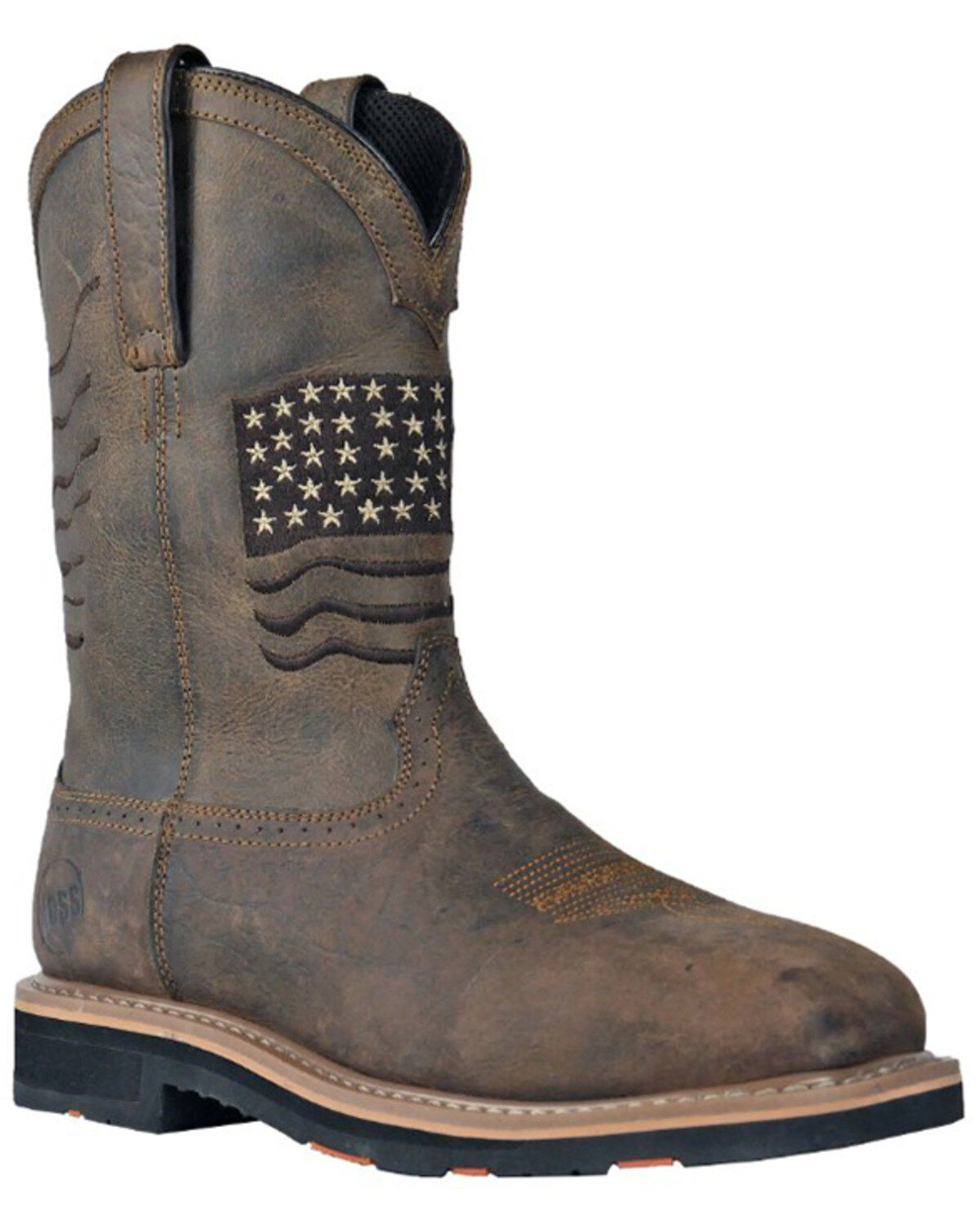 Men's Hoss Rushmore Wellington Western Work Boots - Broad Square Toe
