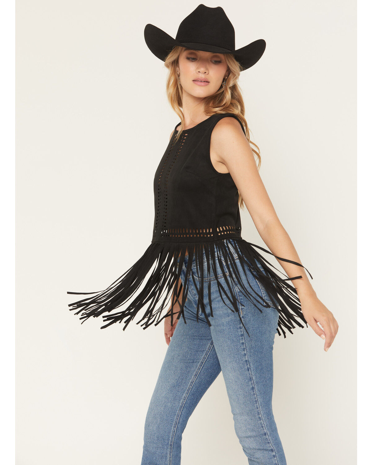 Women's Idyllwind Whitsett Faux Suede Fringe Sleeveless Tank top