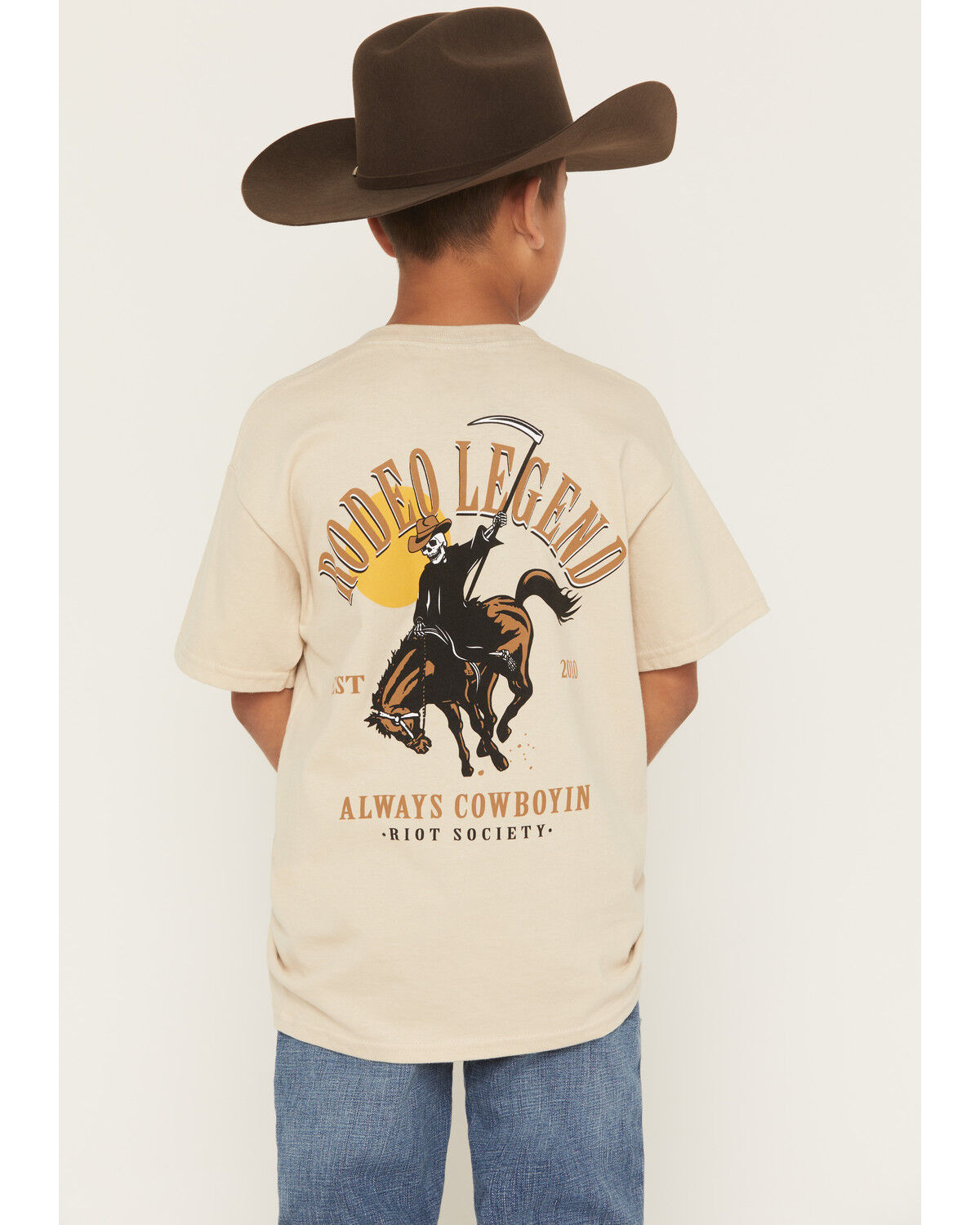Boys' Riot Society Rodeo Legend Short Sleeve Graphic T-Shirt