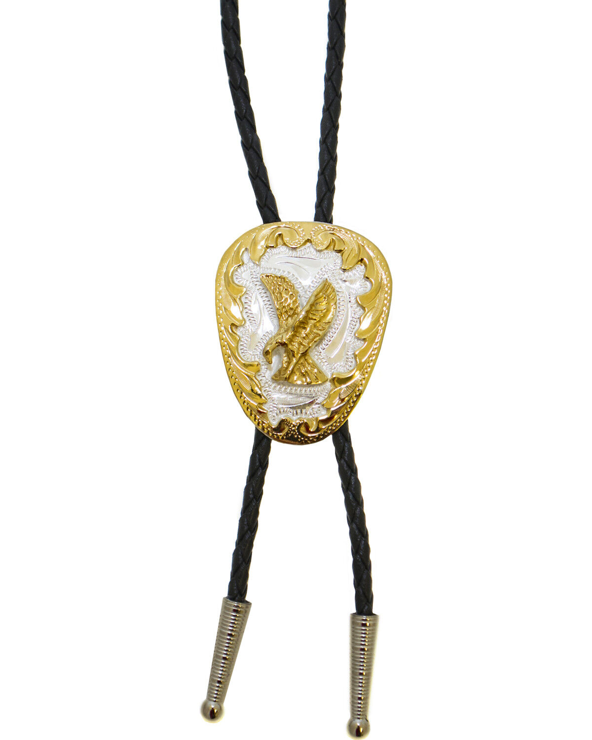 Men's Silver Western Express German Eagle Bolo Tie