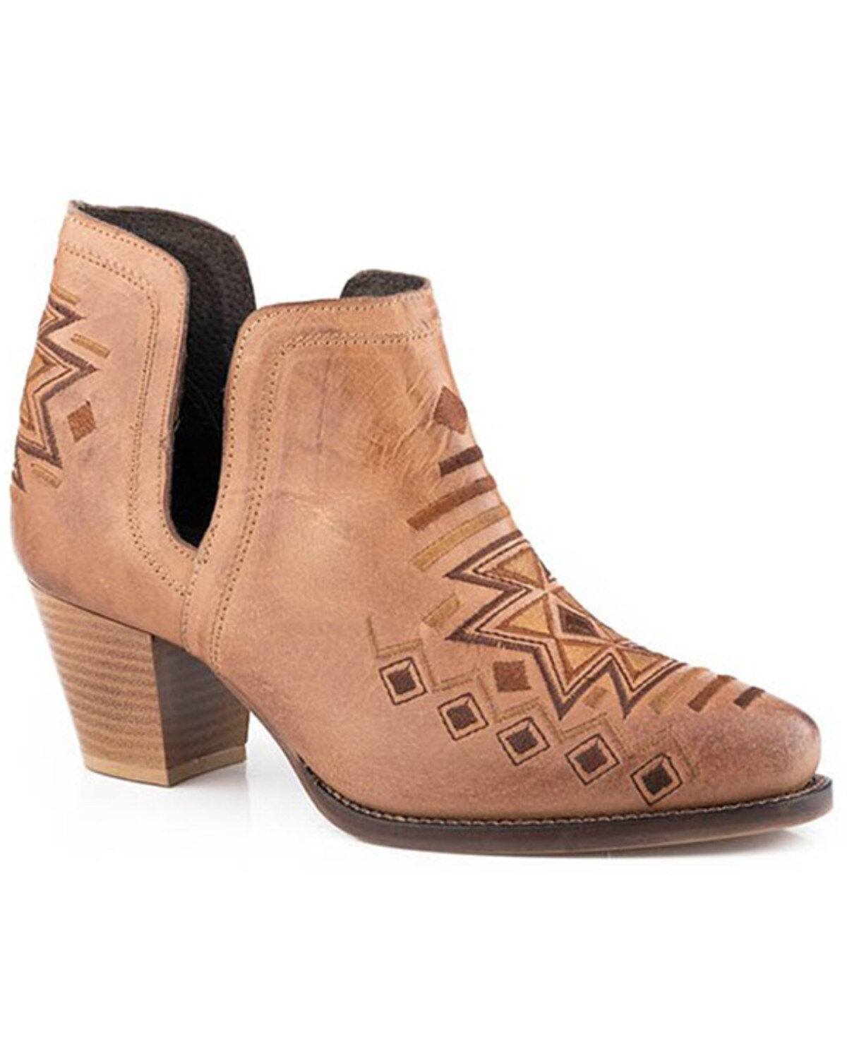 Women's Roper Rowdy Southwestern Western Fashion Booties - Round Toe