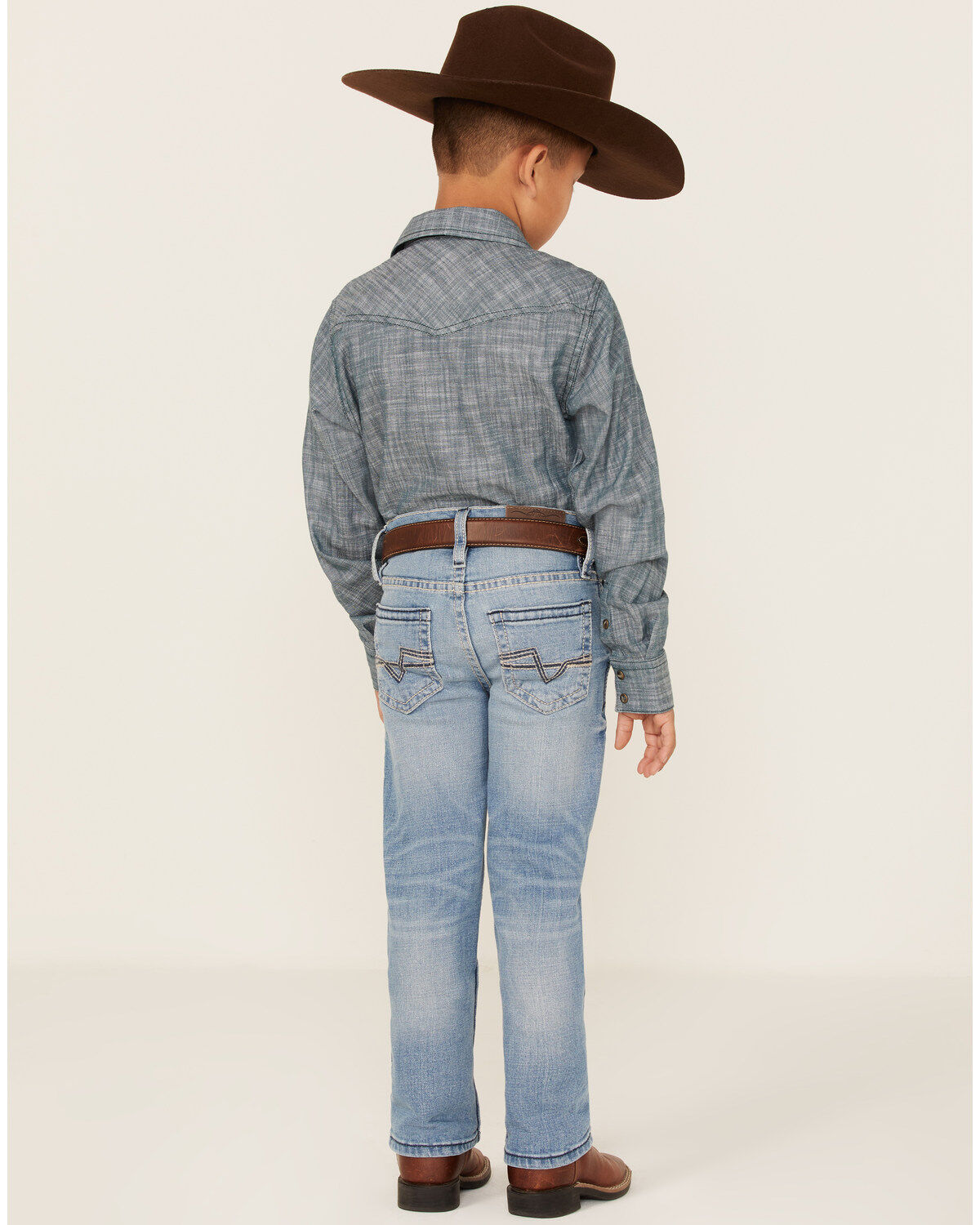 Boys' Cody James Little Flint Light Wash Stretch Slim Straight Jeans -