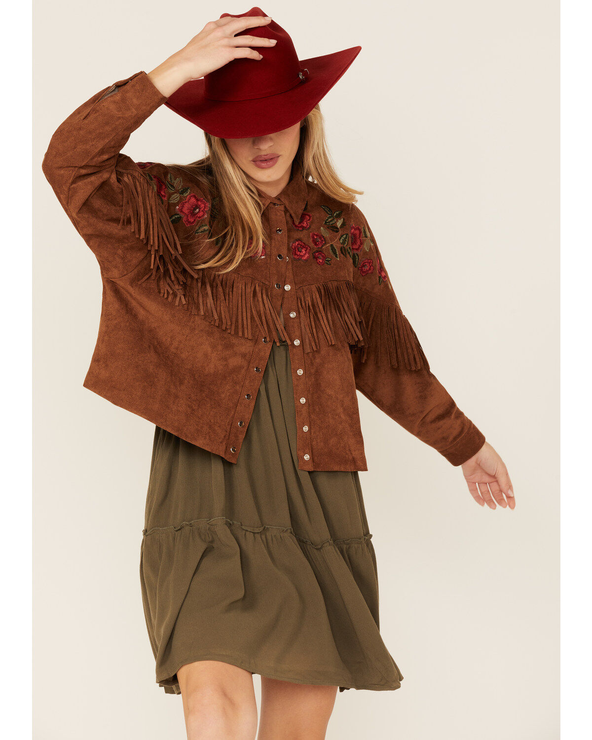 Women's Maggie Sweet Tango Floral Fringe Jacket