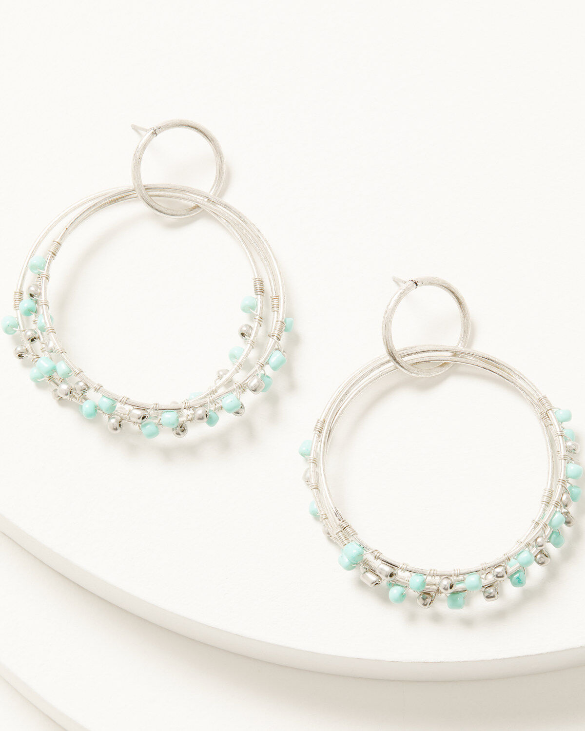 Women's Shyanne Luna Bella Double Hoop Earrings