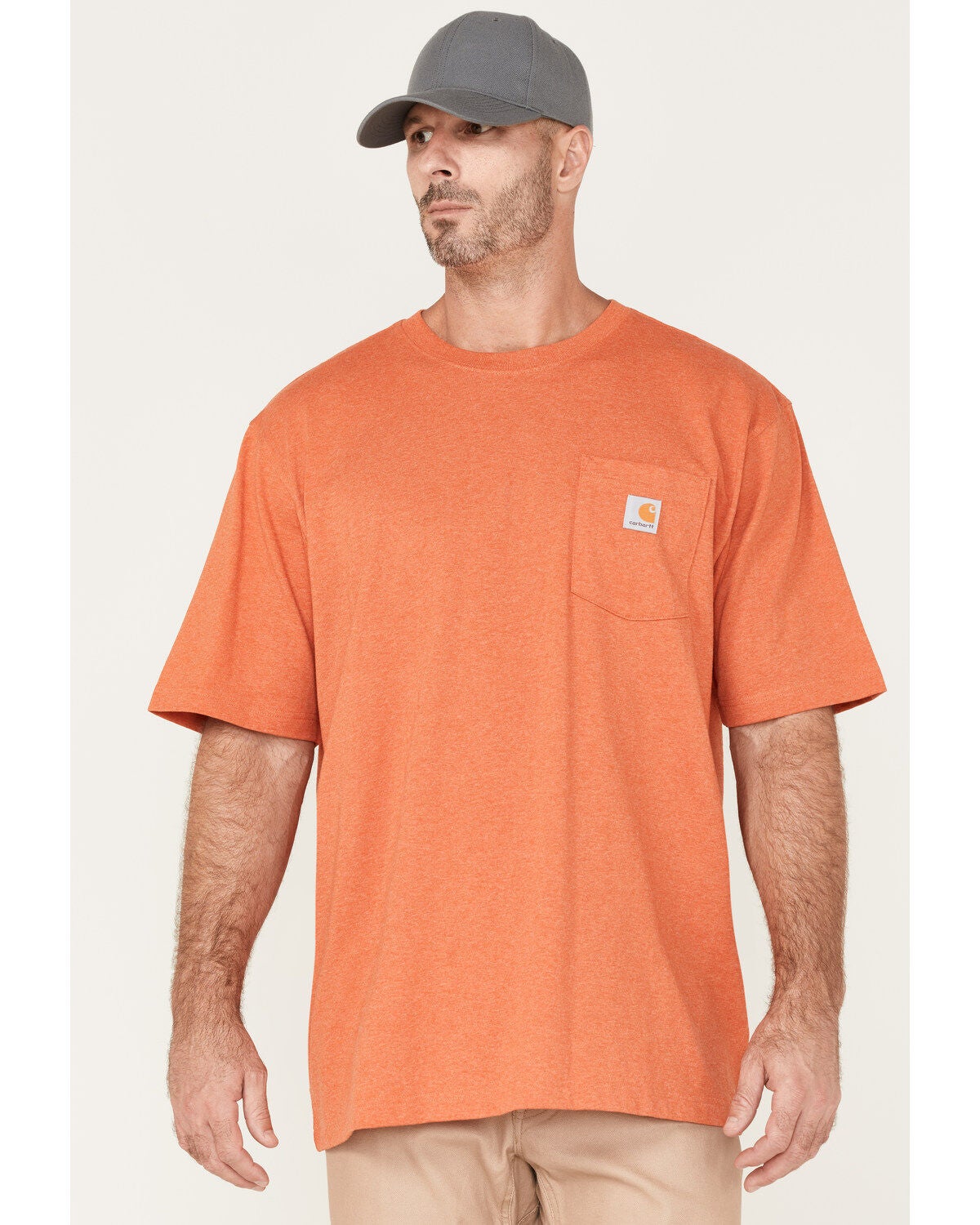 Men's Carhartt Loose Fit Heavyweight Logo Pocket Work T-Shirt