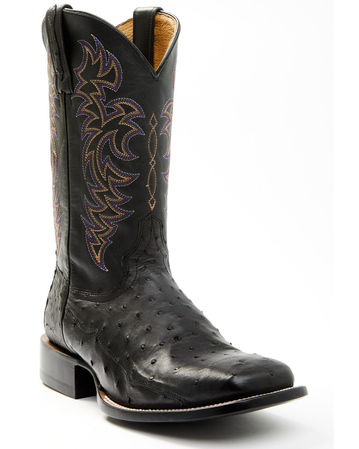 Men's Cody James Exotic Full-Quill Ostrich Western Boots - Broad Squar