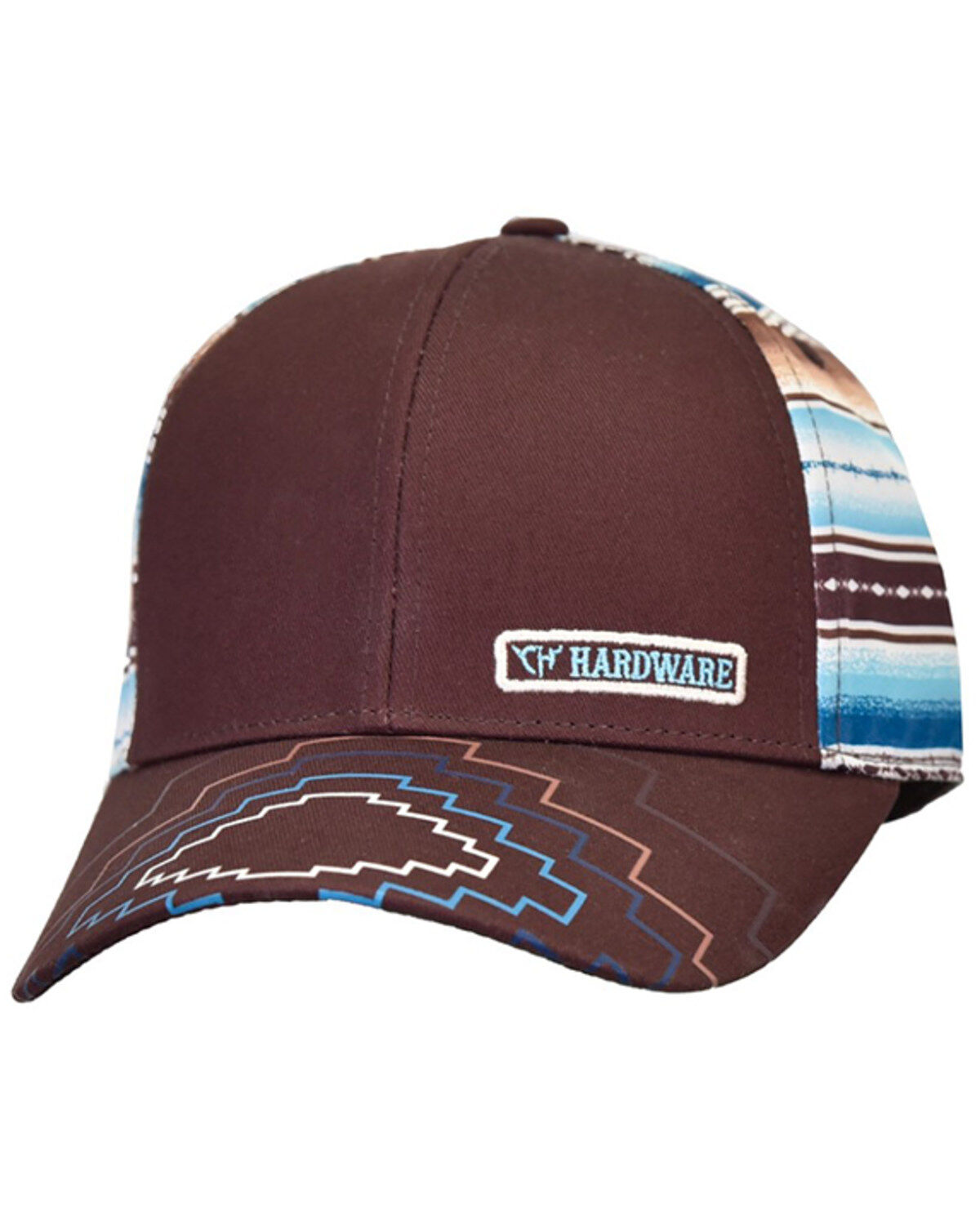 Women's Cowgirl Hardware Southwestern Serape Striped Ball Cap