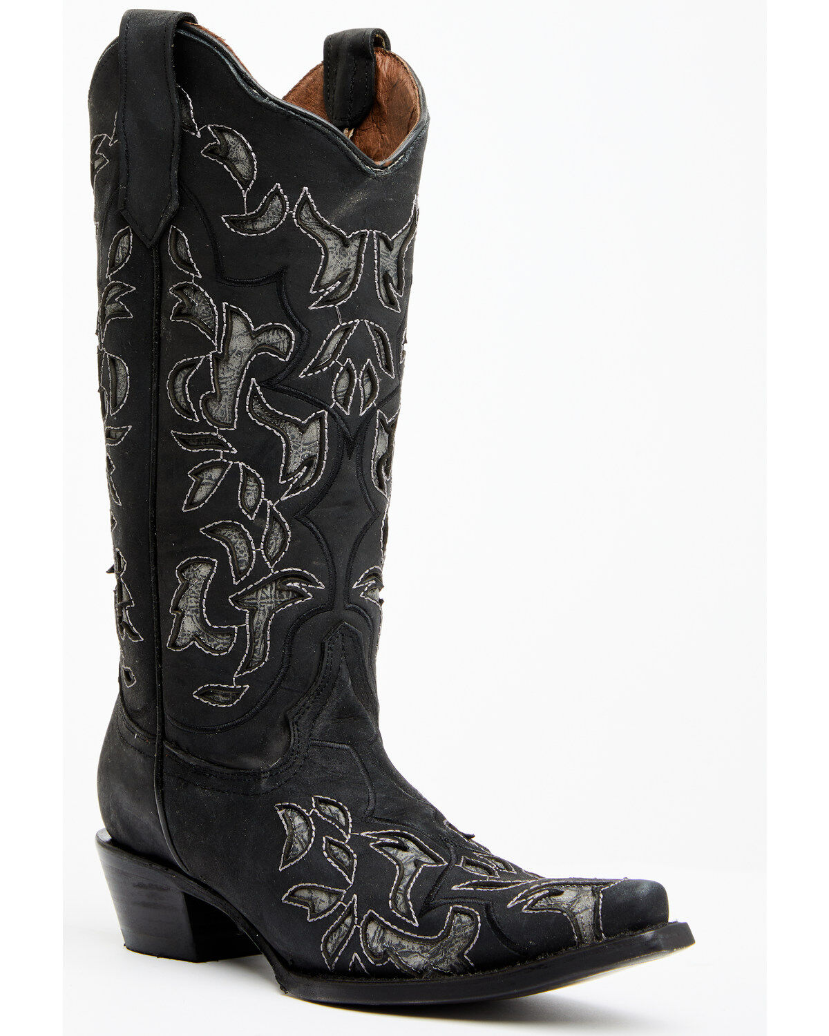 Women's Circle G Inlay Western Boots - Snip Toe