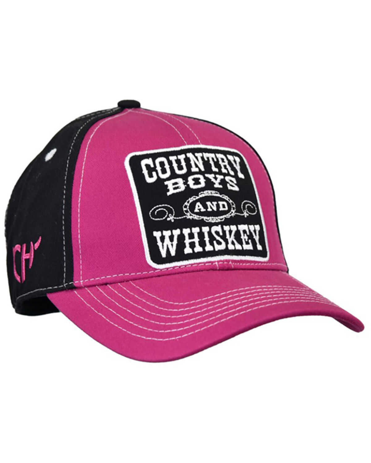 Women's Cowgirl Hardware Country Boys and Whiskey Ball Cap