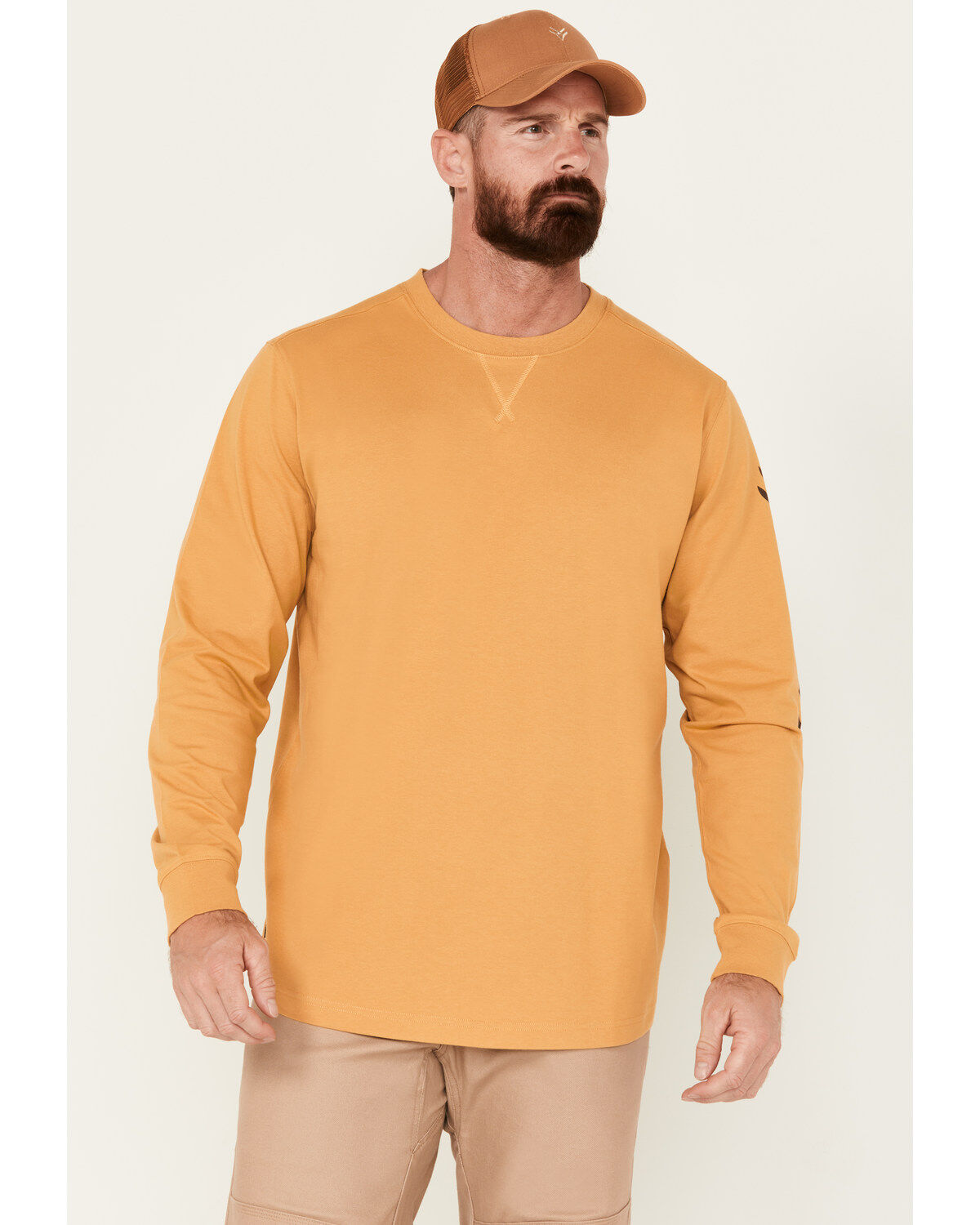 Men's Hawx Season Logo Long Sleeve Work Shirt