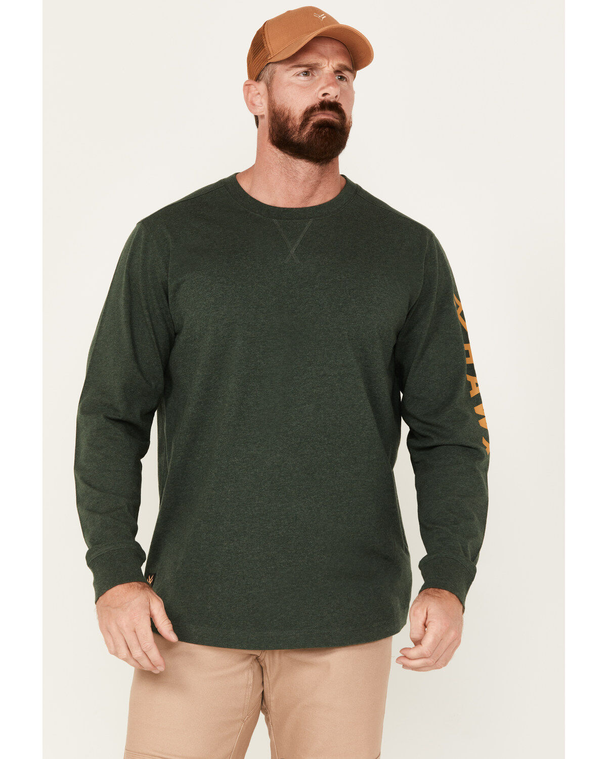 Men's Hawx Season Logo Long Sleeve Work Shirt