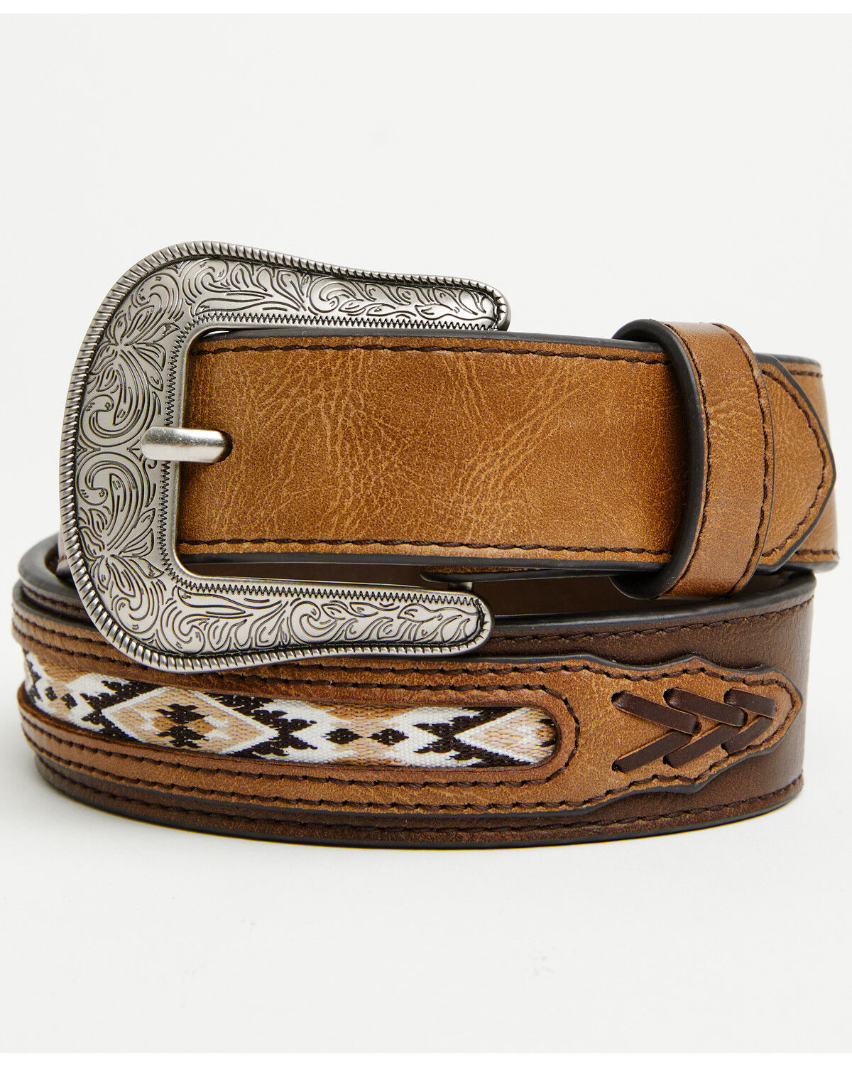 Boys' Cody James Southwestern Inlay Belt