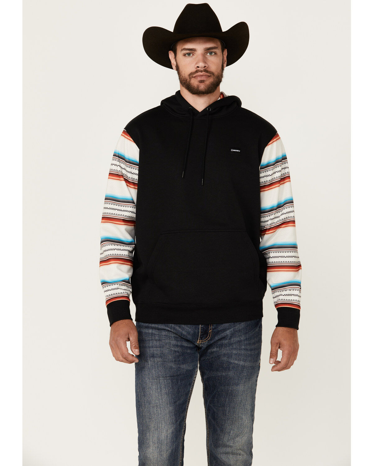 Men's Hooey Legendary Serape Sleeve Hooded Sweatshirt