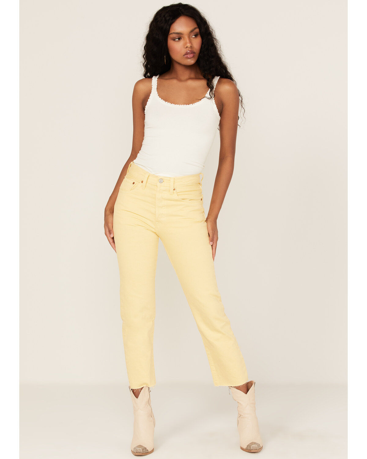Women's Levi's 501 High Rise Straight Cropped Jeans