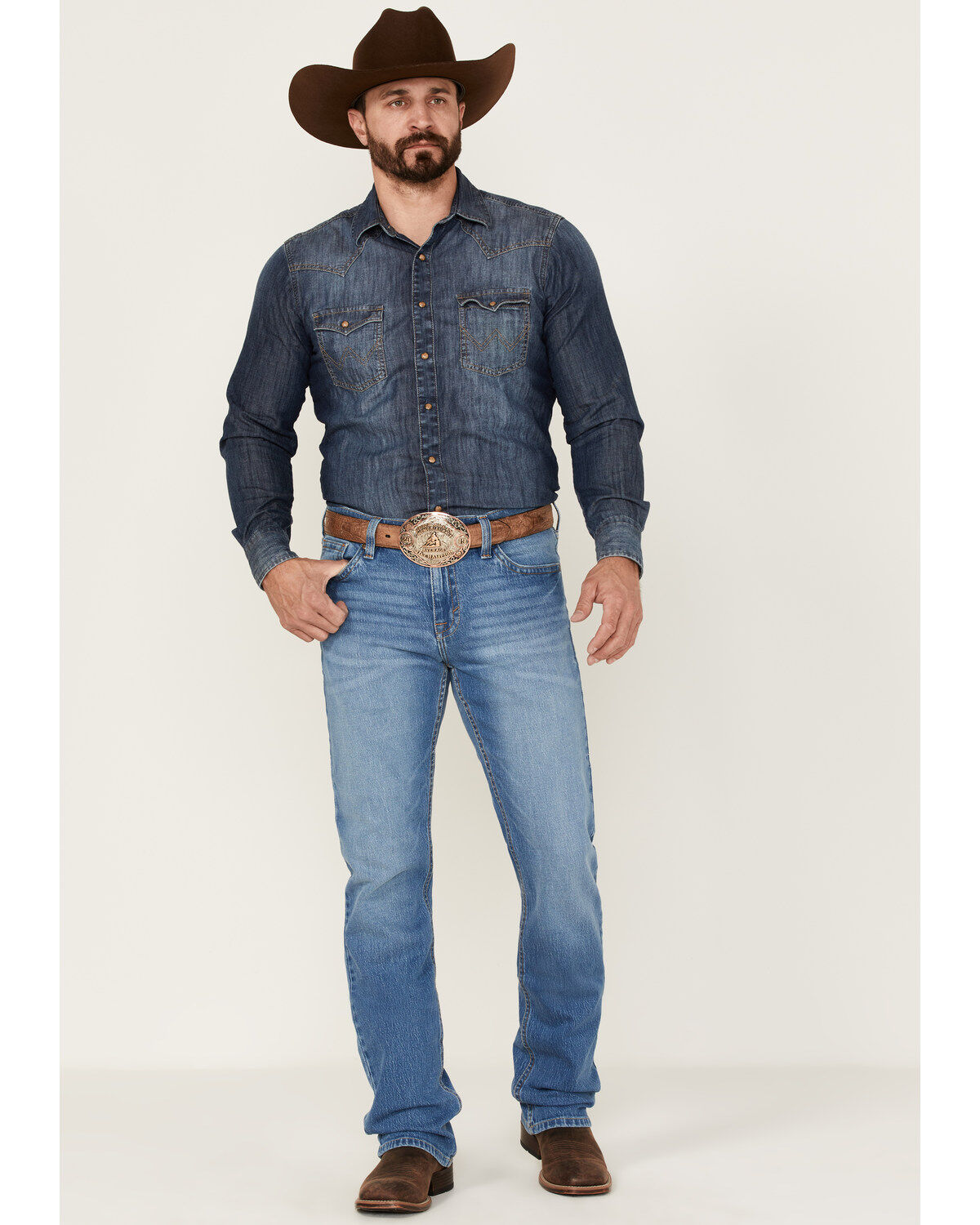 Men's Cody James Rambler Medium Wash Stretch Slim Straight Jeans