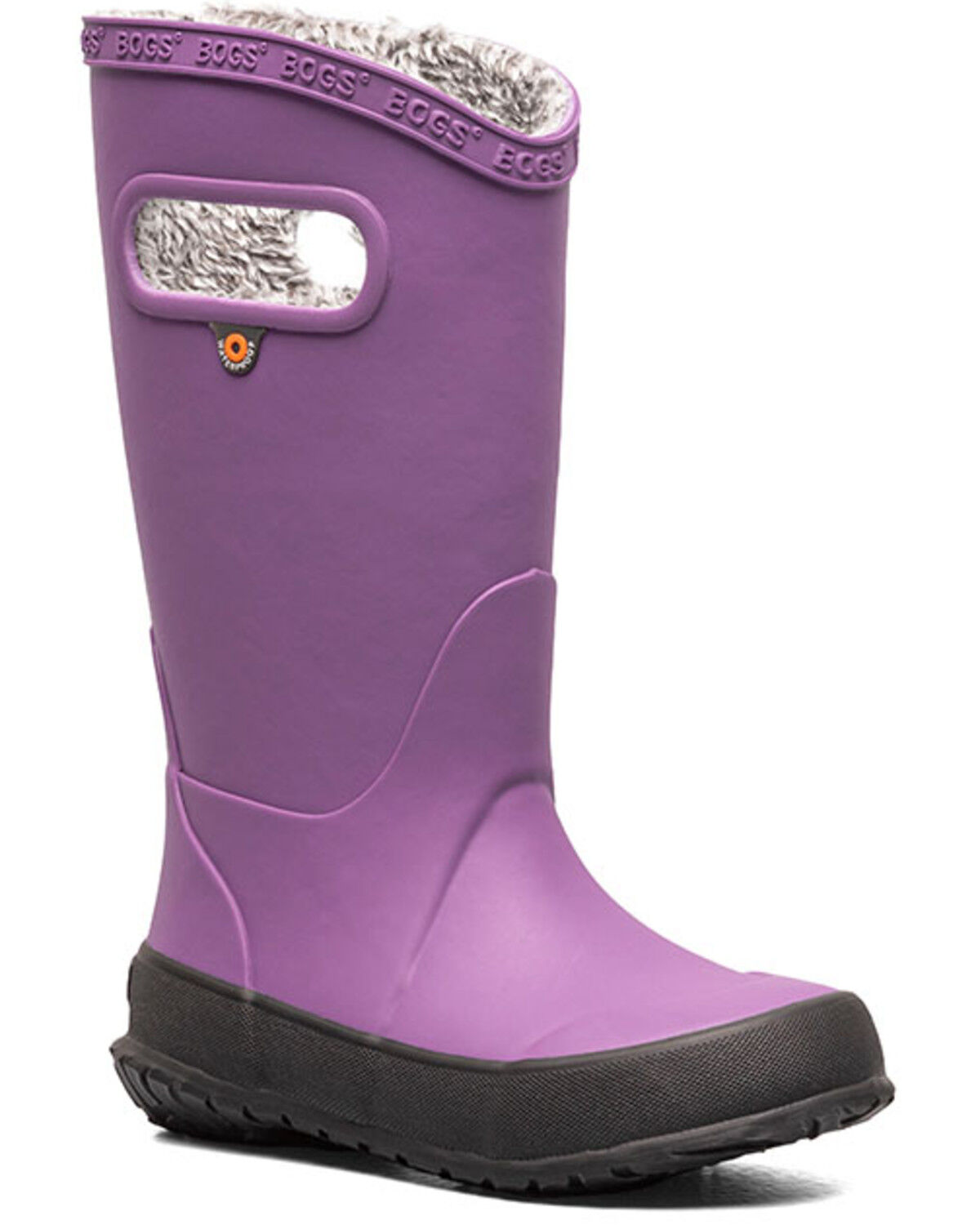 Girls' Bogs Solid Plush Rain Boots - Round Toe