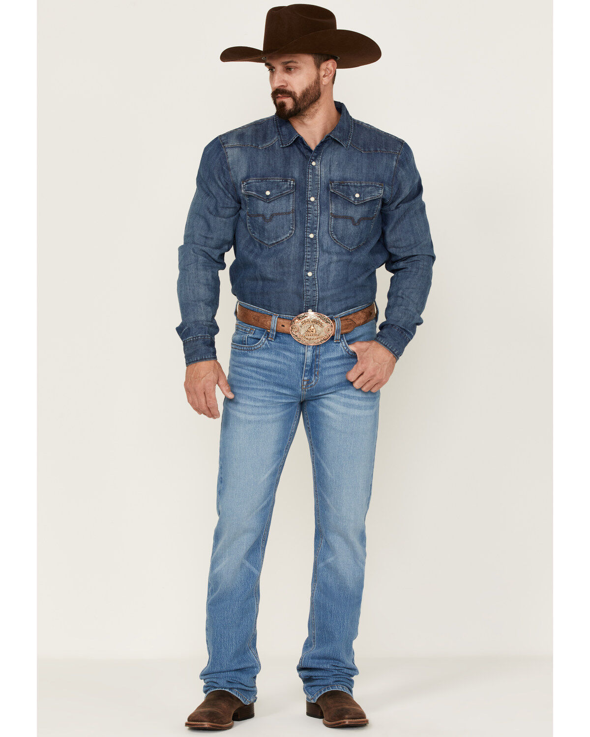 Men's Cody James Yeehaw Light Wash Stackable Straight Jeans