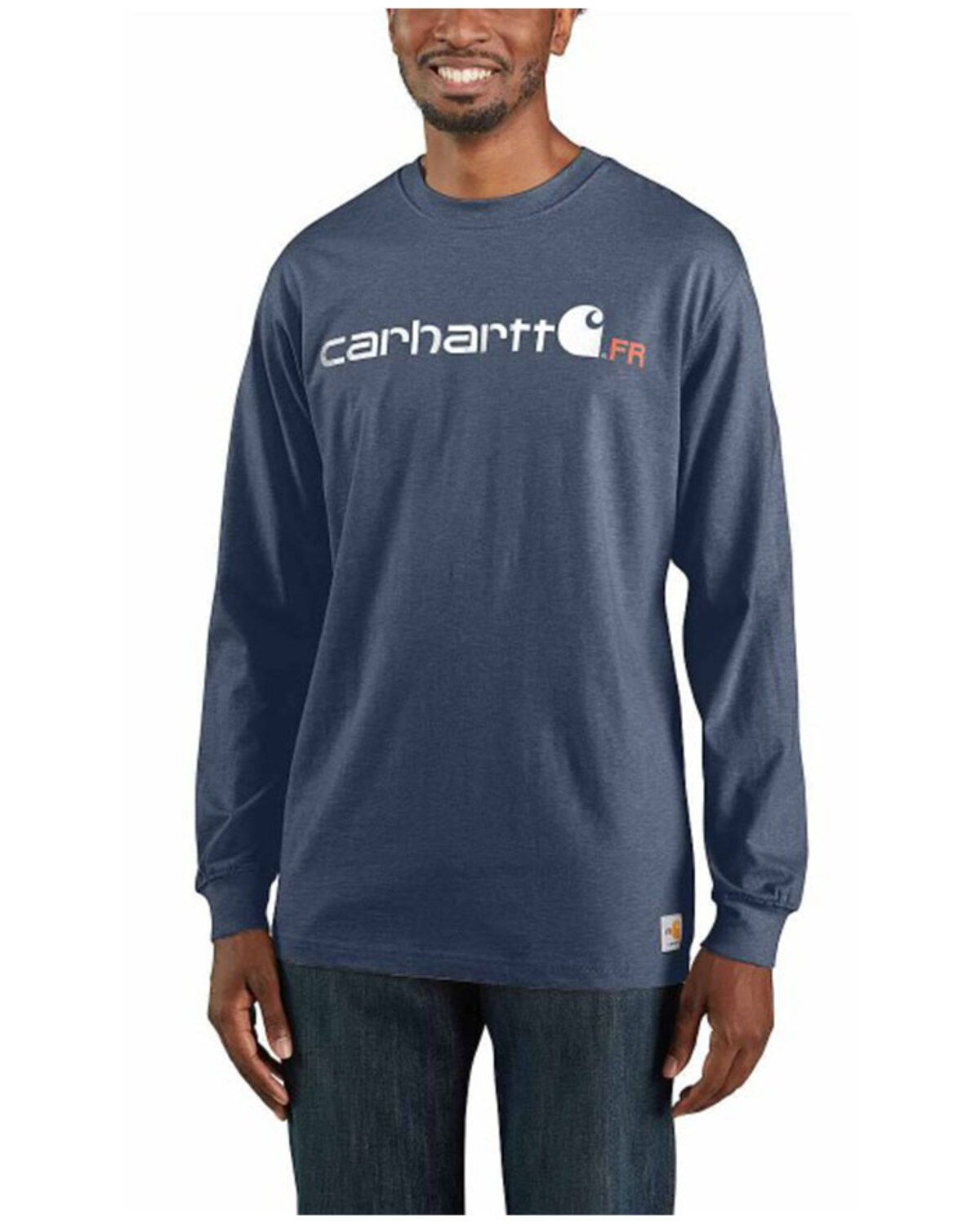 Men's Carhartt FR Force Midweight Logo Long Sleeve Work T-Shirt