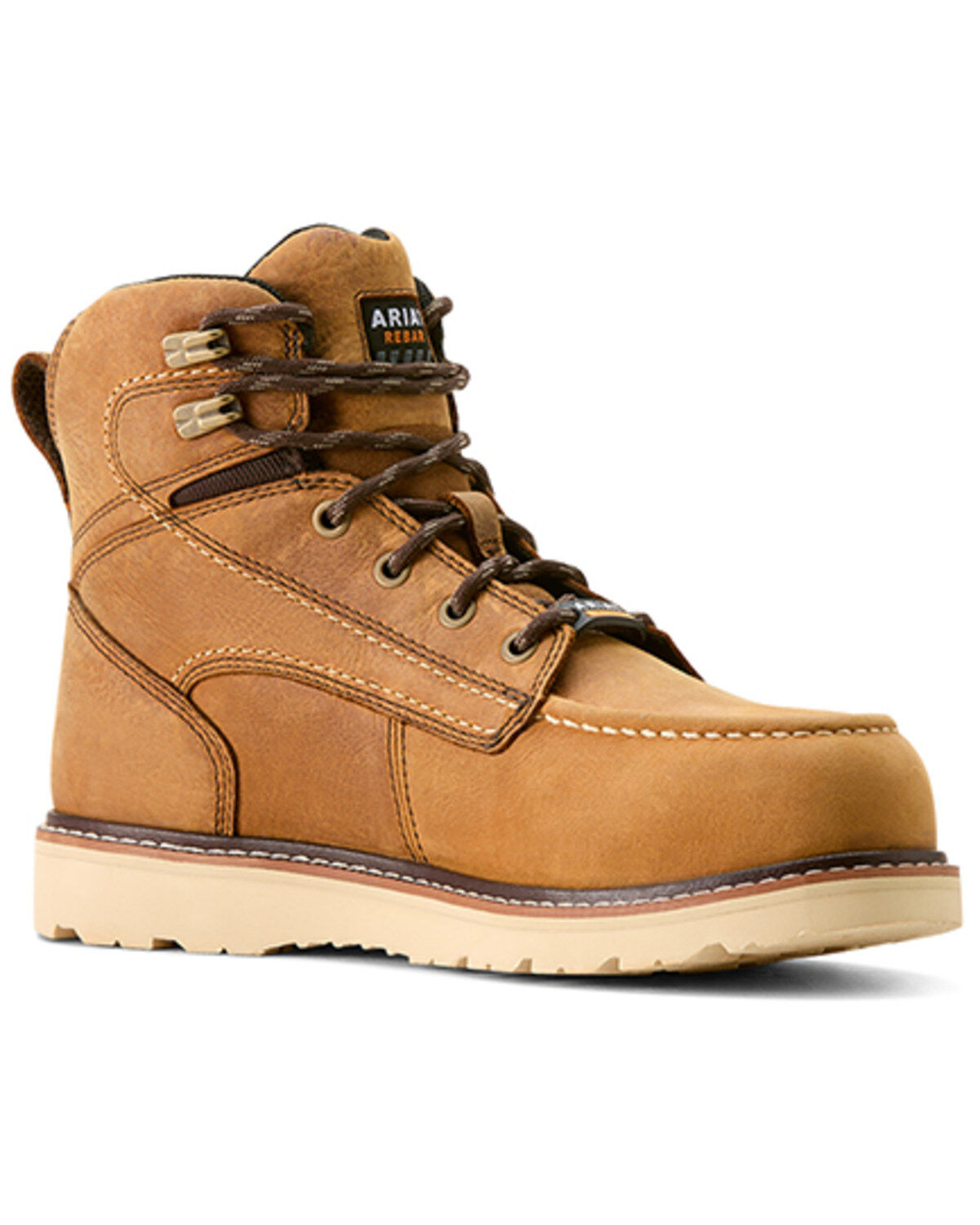 Women's Ariat 6" Rebar Wedge Waterproof Moc Work Boots - Composite Toe