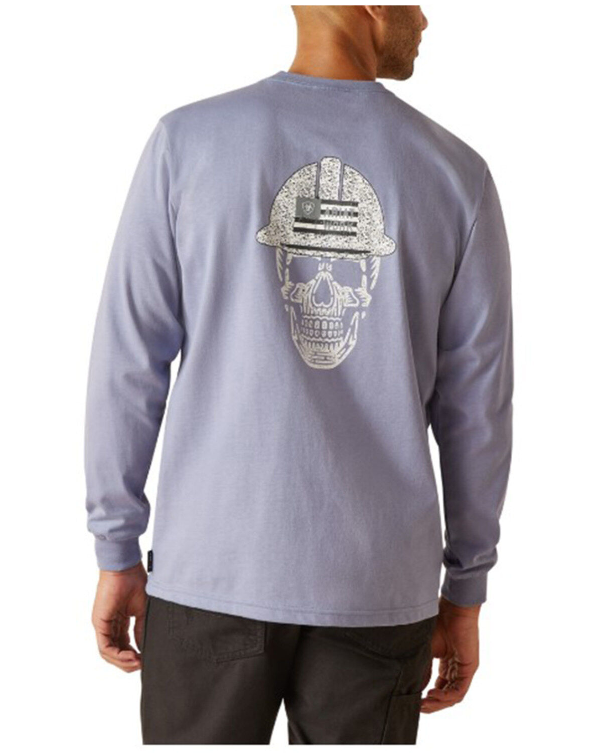 Men's Ariat FR Skull Logo Long Sleeve Work T-Shirt