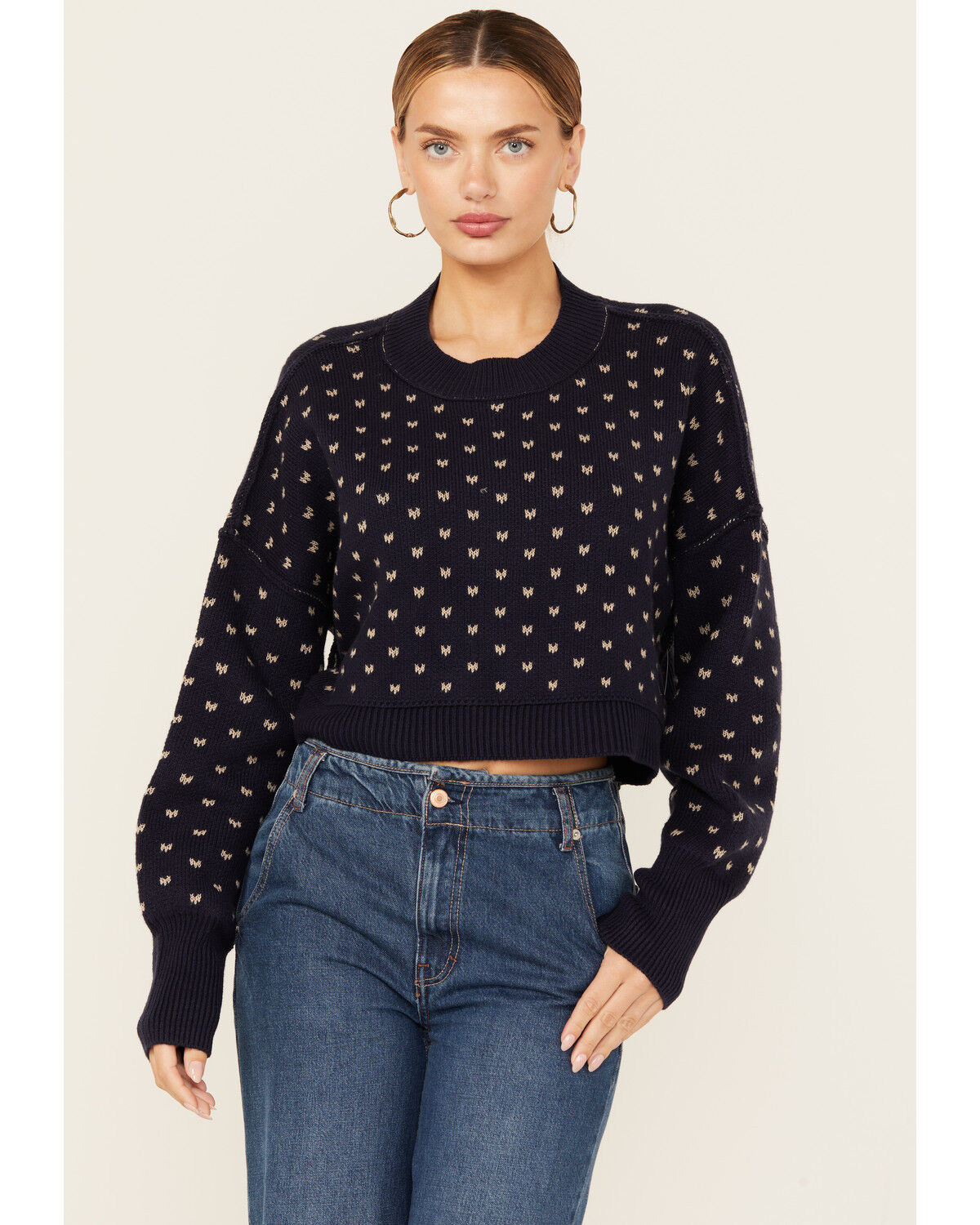 Women's Free People Easy Street Solid Cropped Sweater