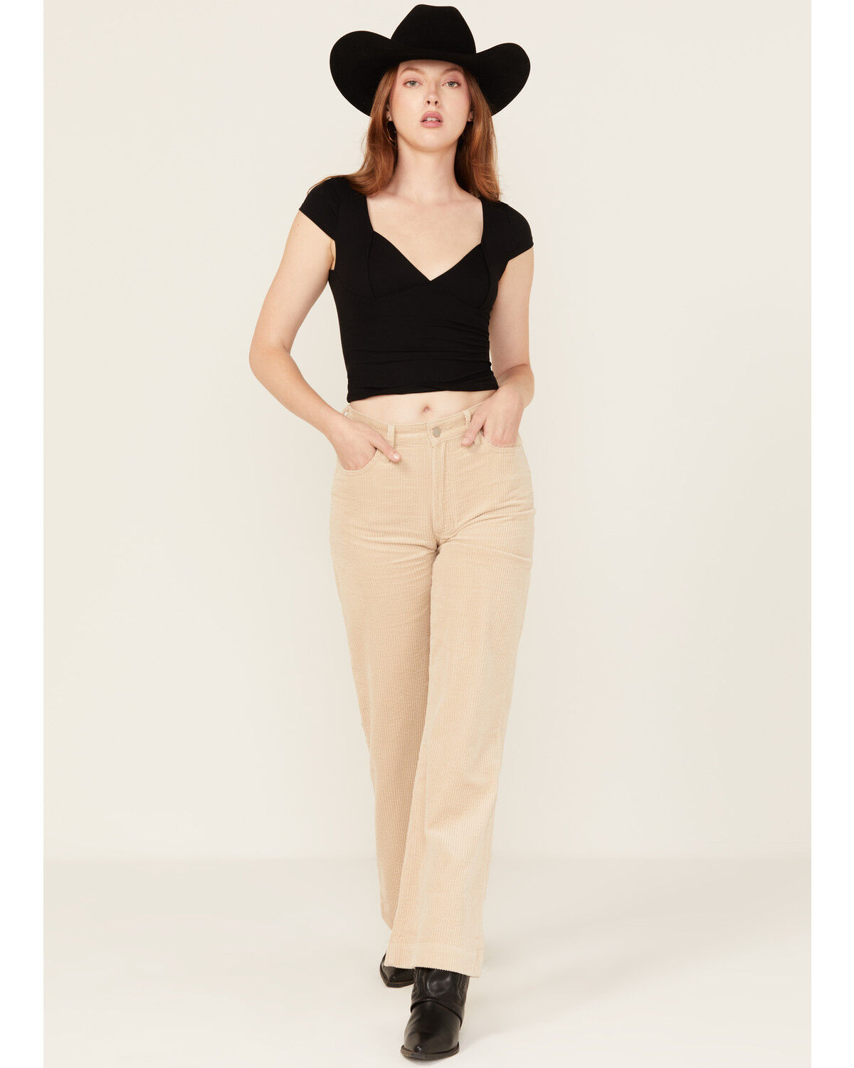 Women's Dear John Fiona Corduroy High Rise Wide Leg Stretch Jeans