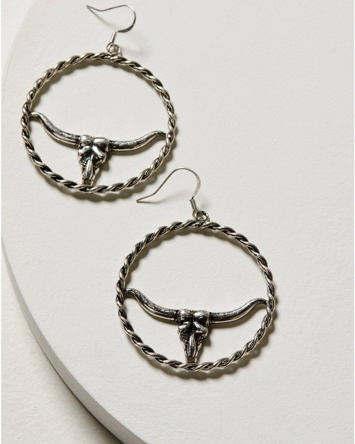 Women's Idyllwind Hillcrest Antique Longhorn Hoop Earrings