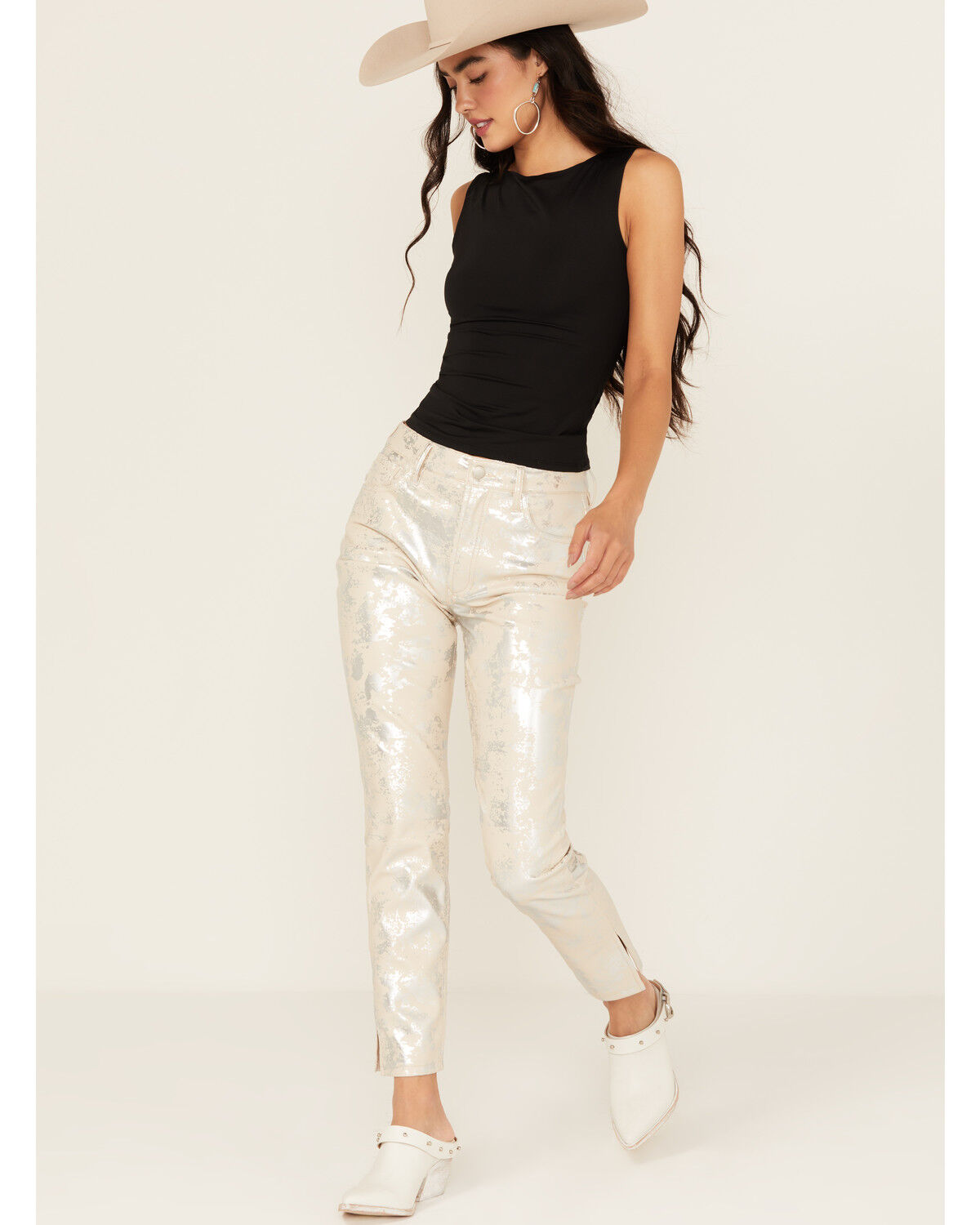 Women's Dear John High Rise Speckled Angora Cropped Pants