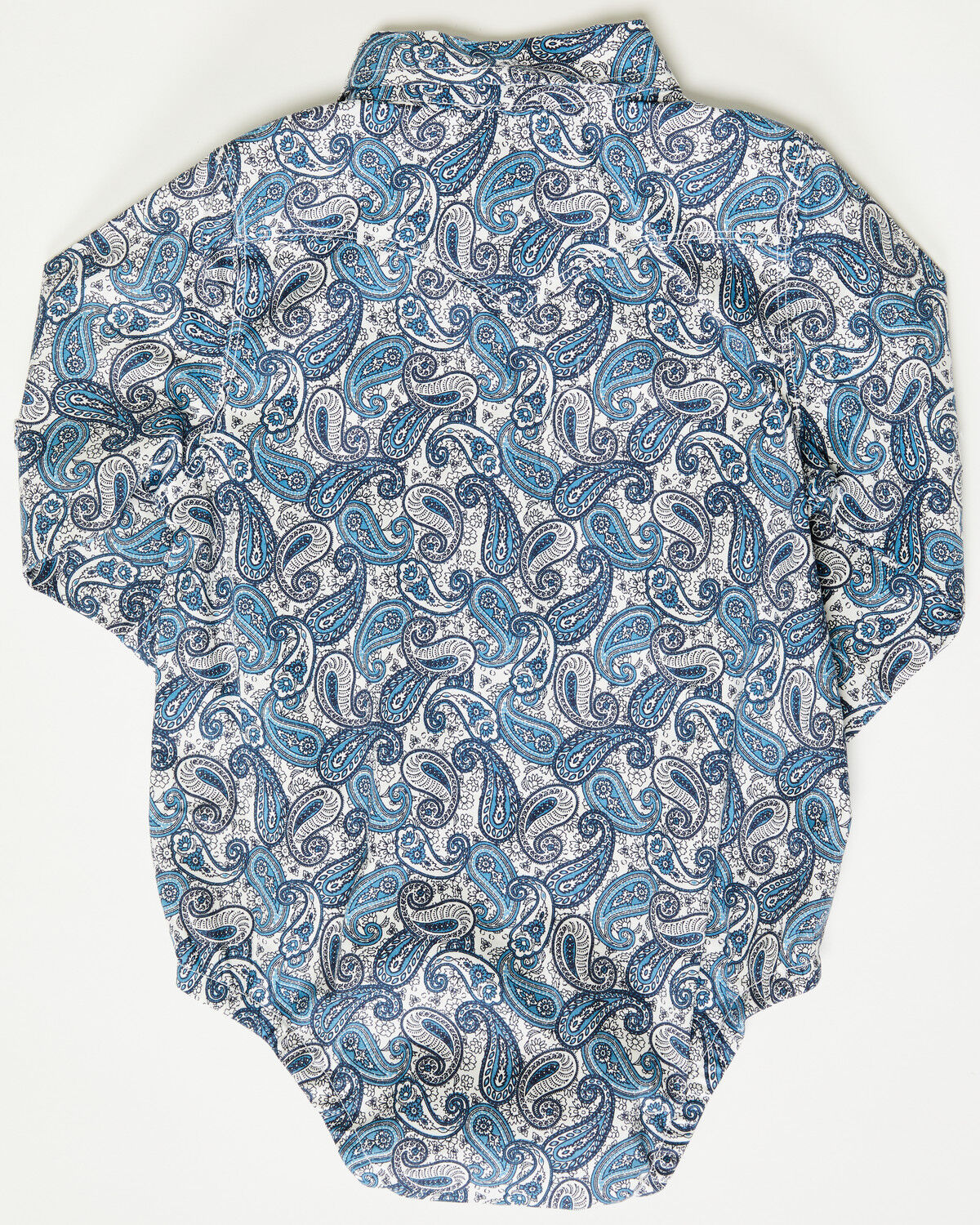 Boys' Wrangler Infant Paisley Print Long Sleeve Snap Stretch Onesie