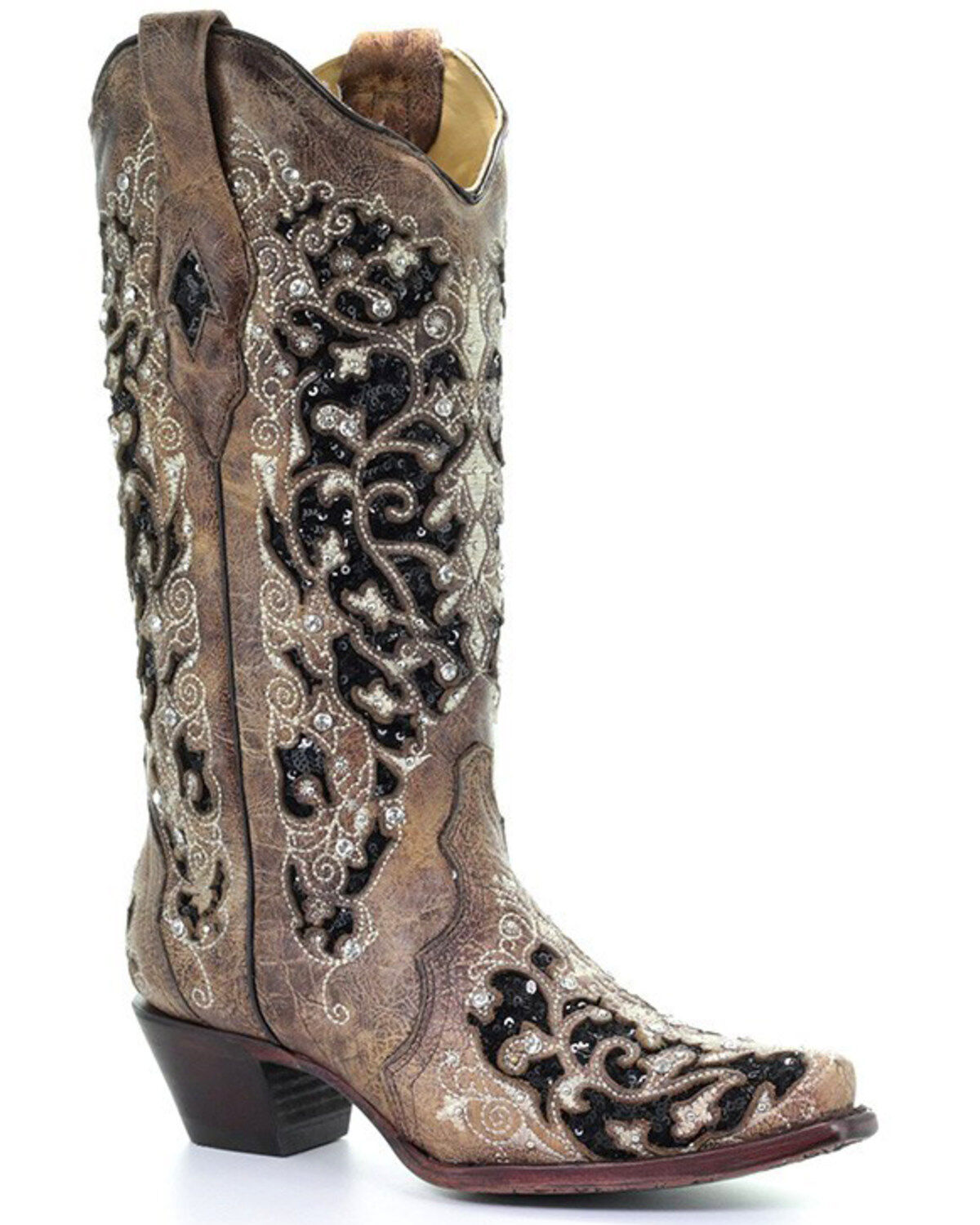 Women's Corral Embroidered Western Boots - Snip Toe