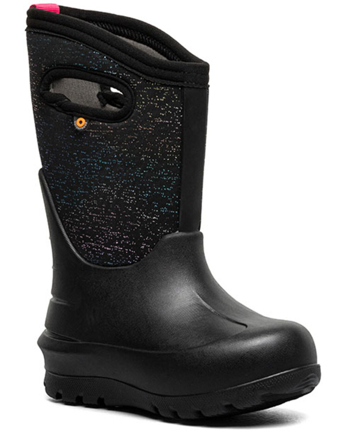 Girls' Bogs Neo Classic Metallic Fleck Print Waterproof Boots - Round