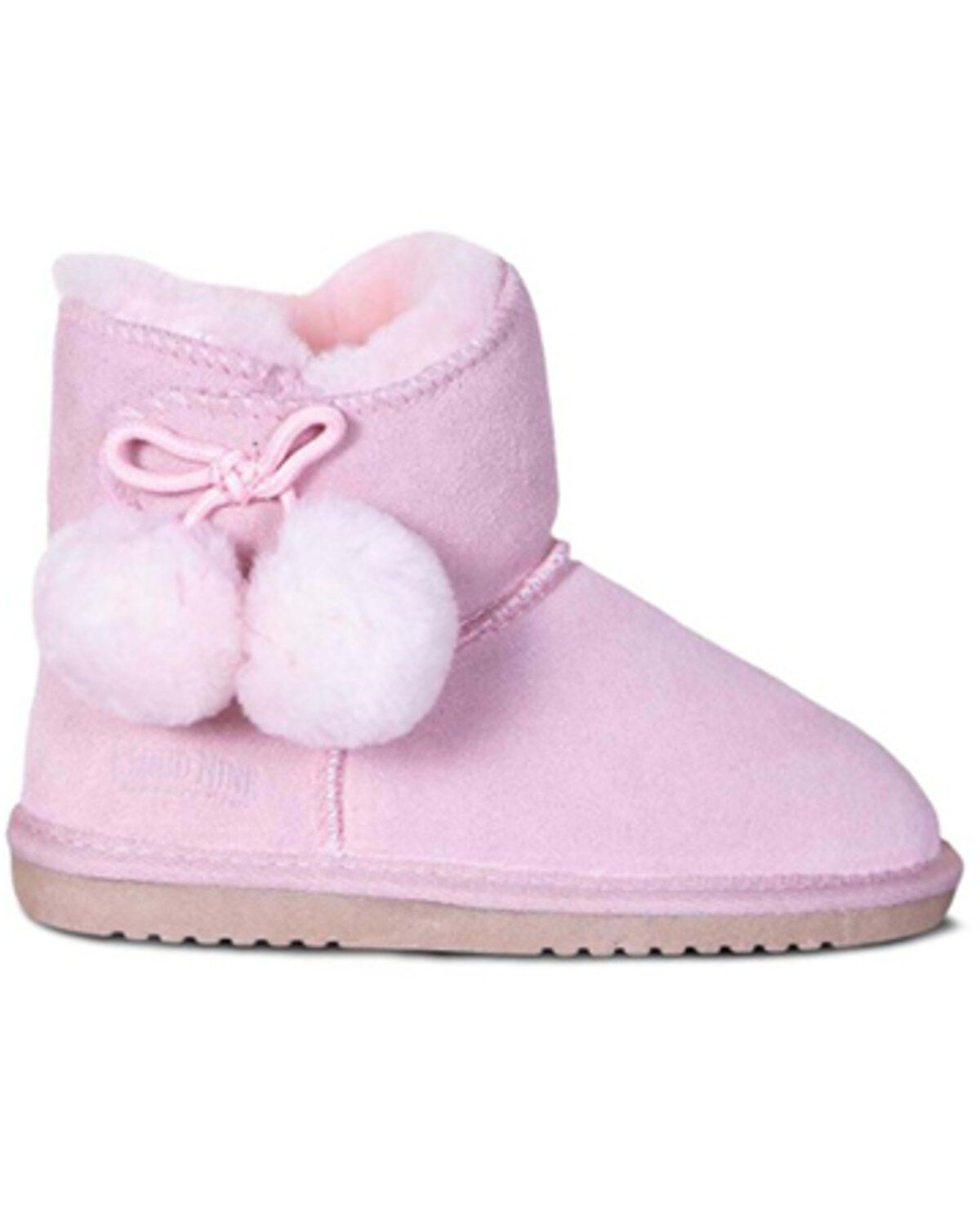 Girls' Cloud Nine Sheepskin Pom Pom Boots - Round Toe