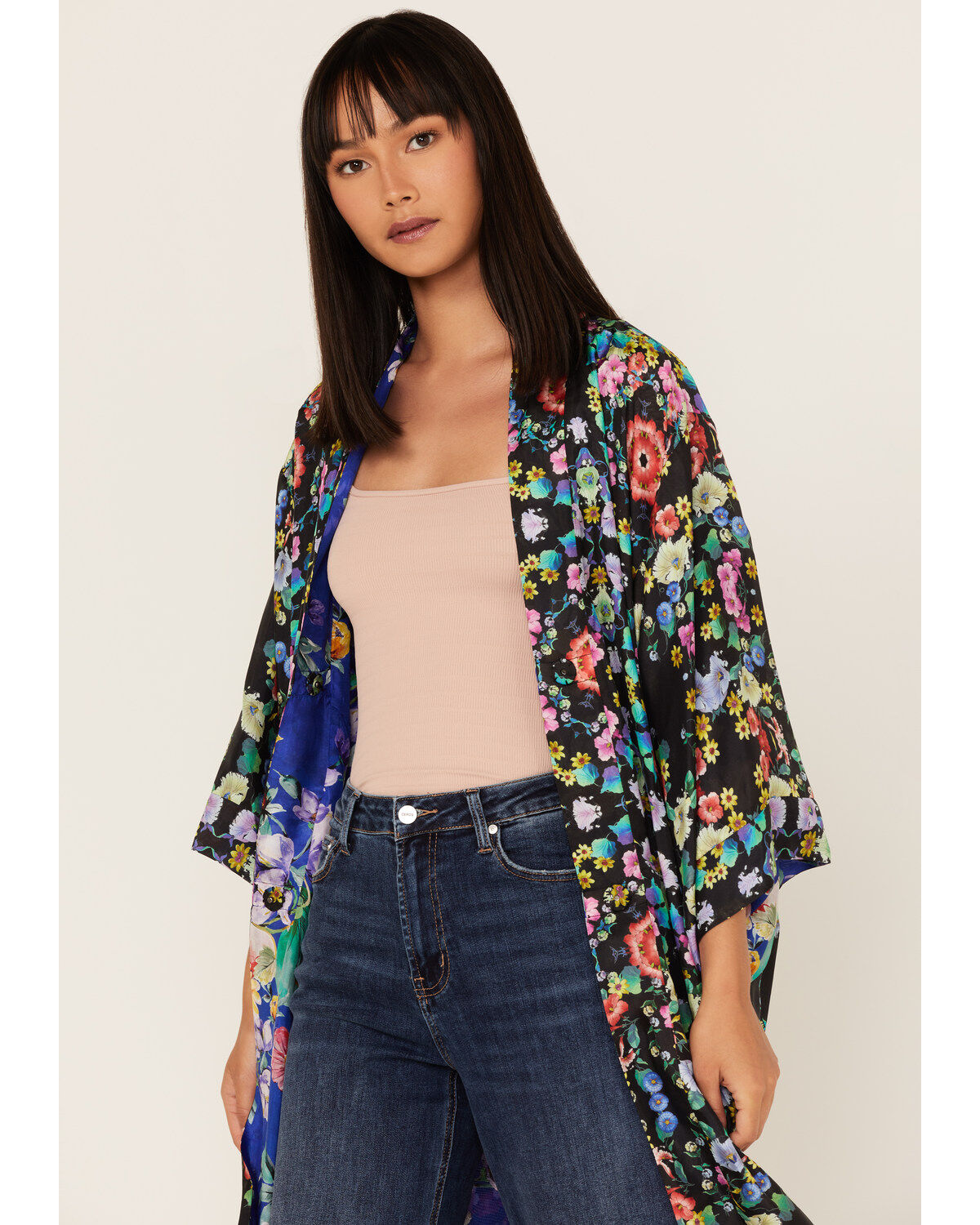 Women's Johnny Was Ella Floral Reversible Kimono