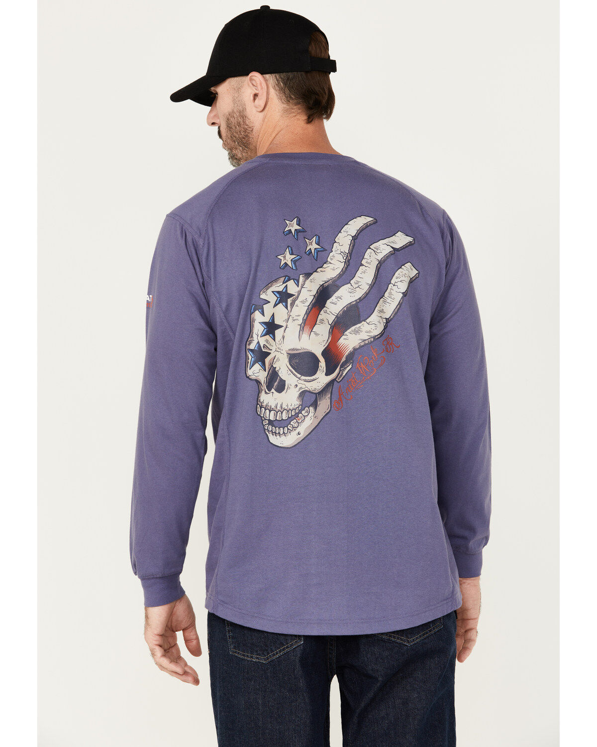 Men's Ariat FR Air USA Scream Long Sleeve Work T-Shirt