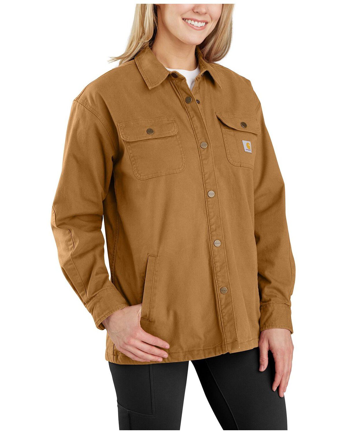Women's Carhartt Rugged Flex Loose Fit Canvas Shacket