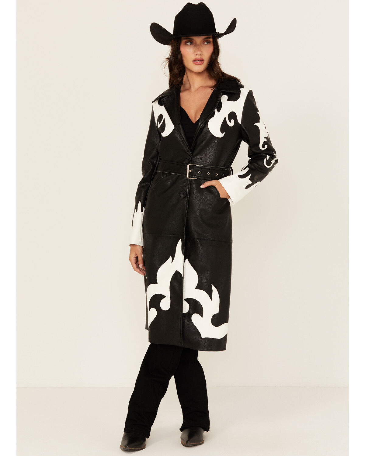 Women's Azalea Wang Robot Cowgirl Button-Down Trench Coat