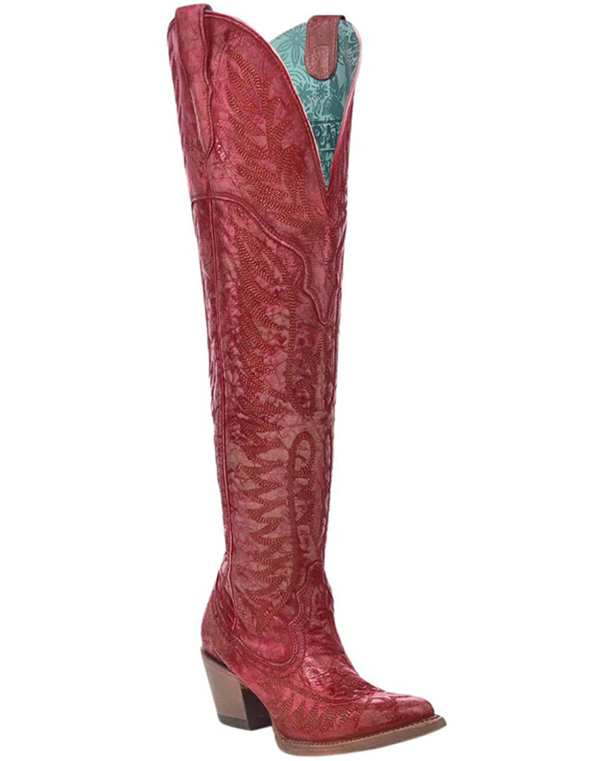 Women's Corral Distressed Tall Western Boots - Snip Toe