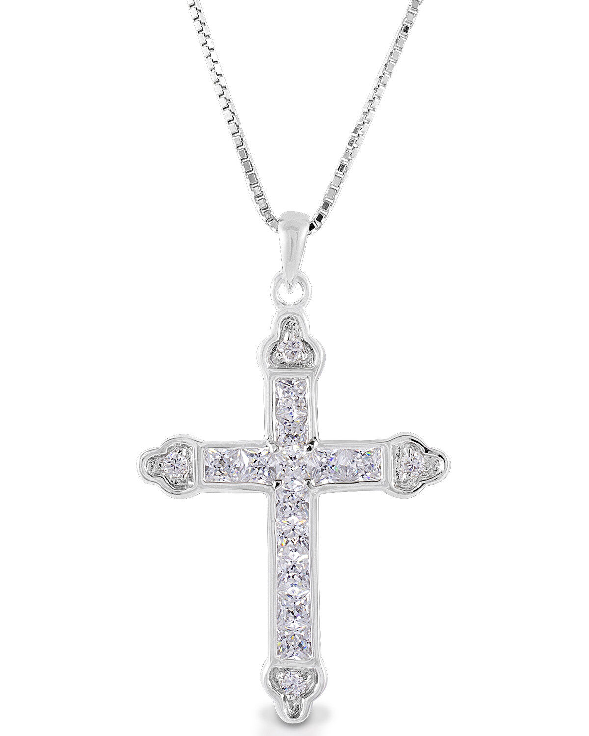Women's Kelly Herd Clear Cross Necklace