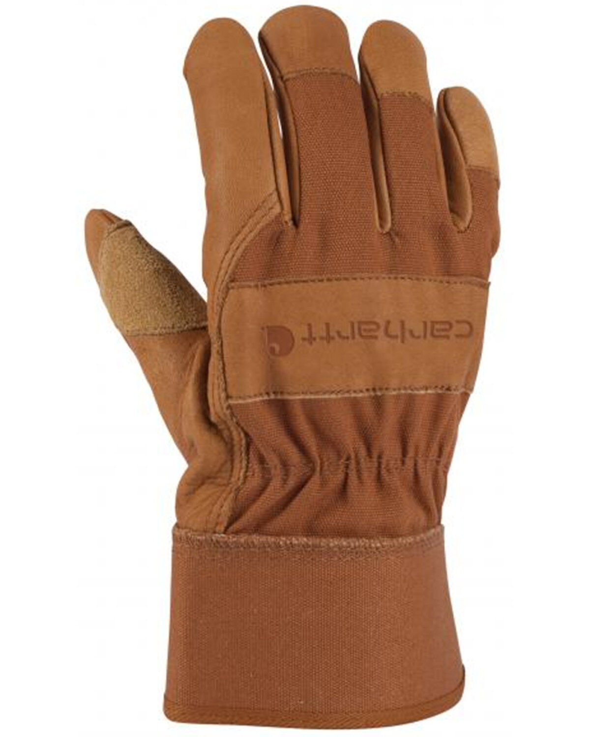Men's Carhartt Duck & Synthetic Leather Safety Cuff Work Gloves