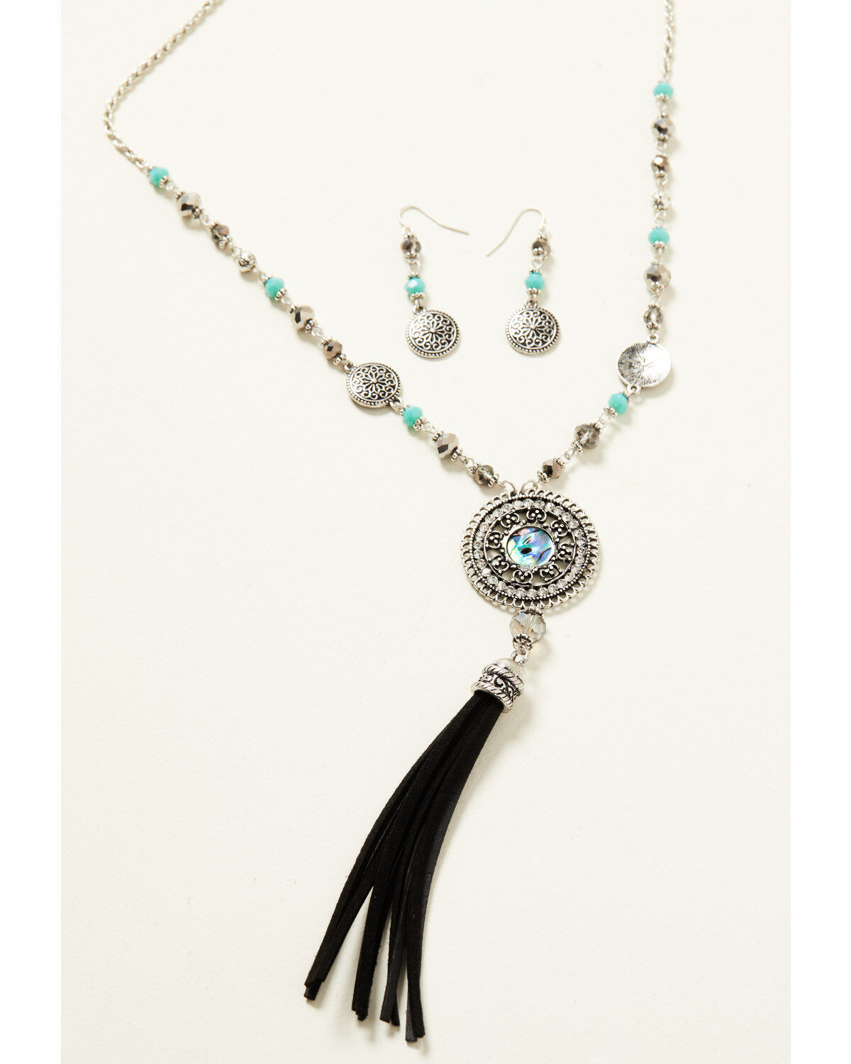 Women's Shyanne Shimmer Concho Tassel Jewelry Set - 2 Piece