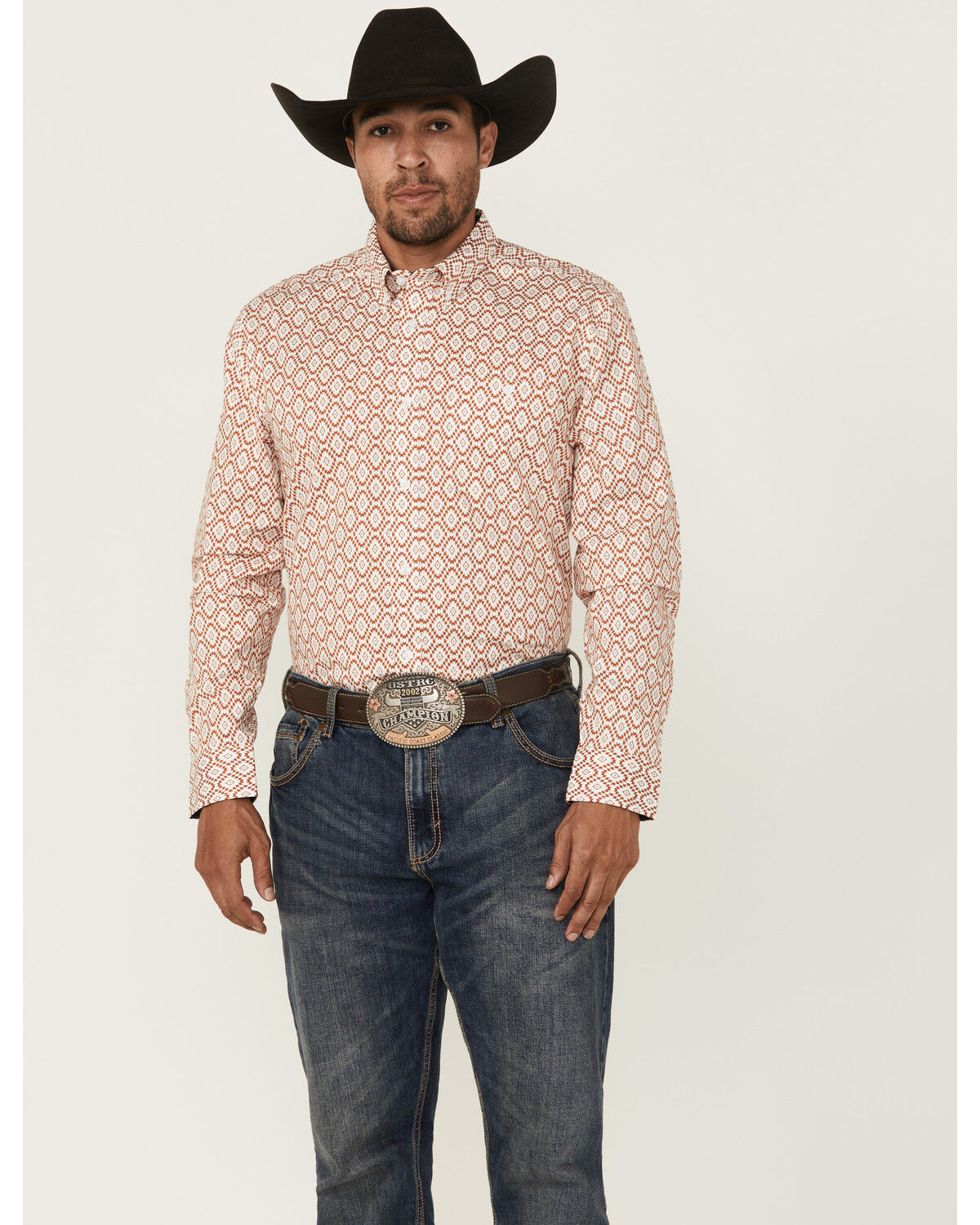 Men's RANK 45 Desert Walk Southwestern Print Long Sleeve Button-Down