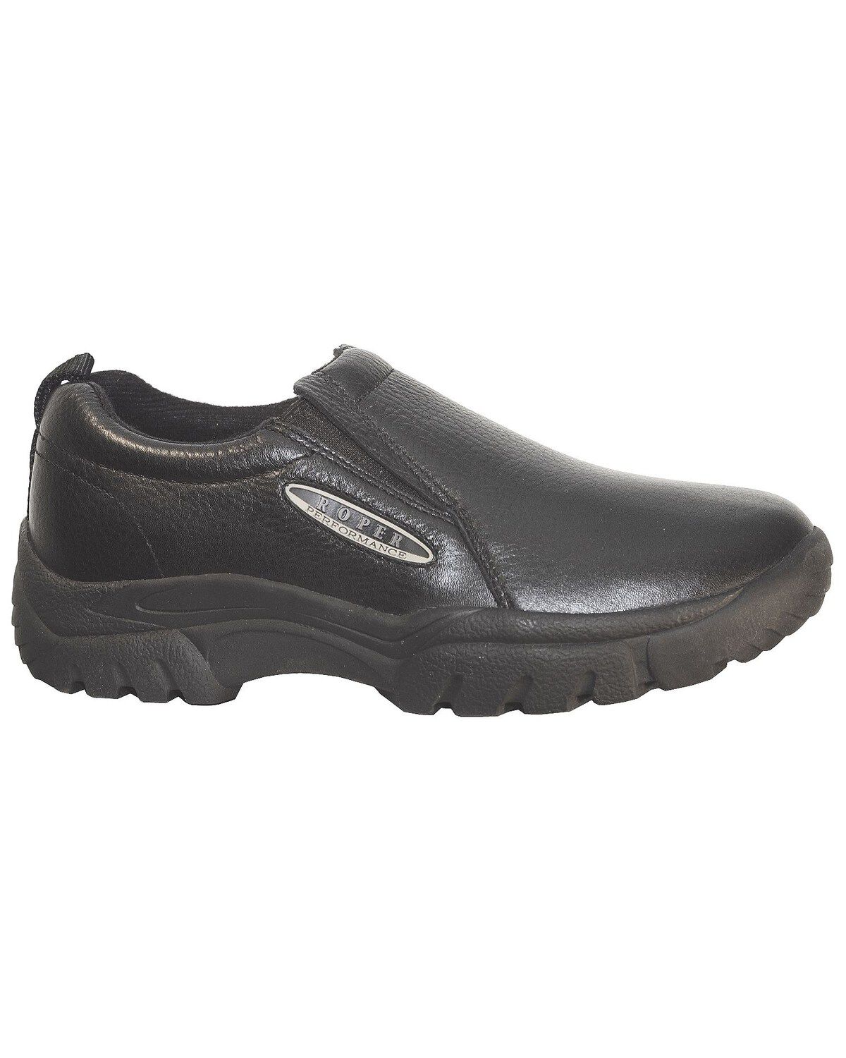 Men's Roper Performance Smooth Leather Slip-On Shoes - Round Toe