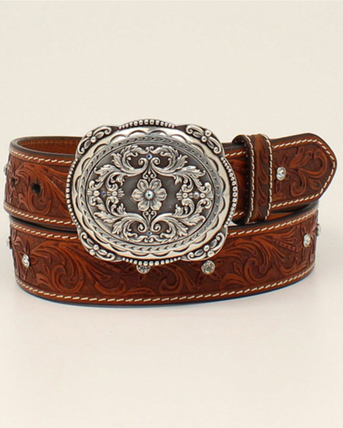 Women's Shyanne Floral Tooling Scroll Belt