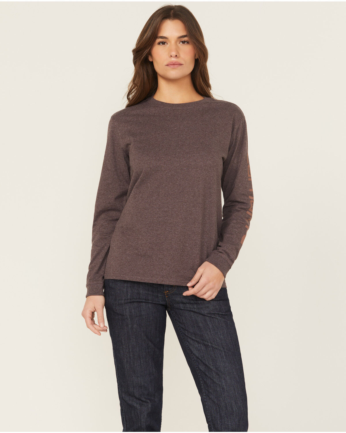Women's Carhartt Loose Fit Heavyweight Long Sleeve Logo Graphic Work T