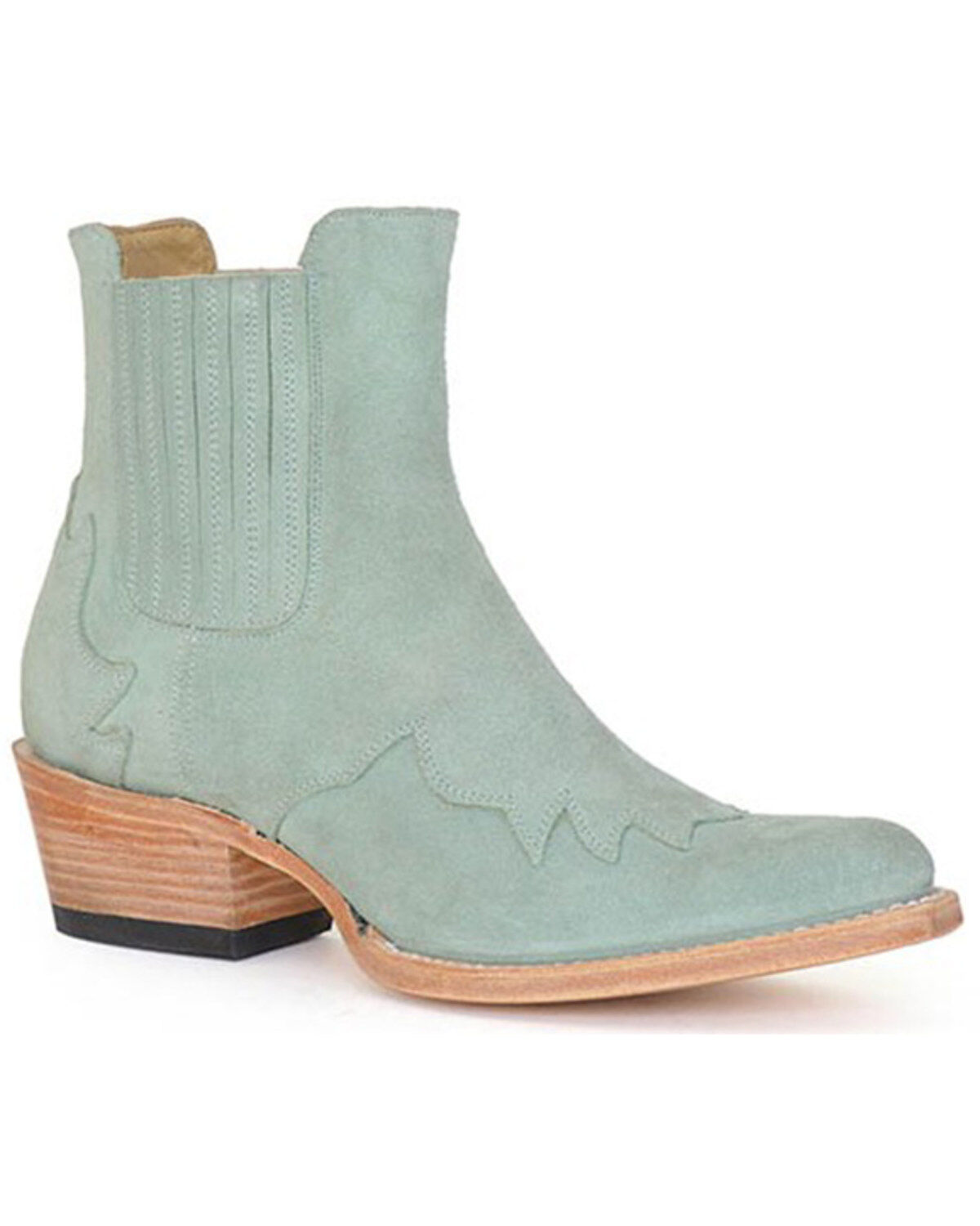 Women's Stetson Talula Suede Western Booties - Snip Toe