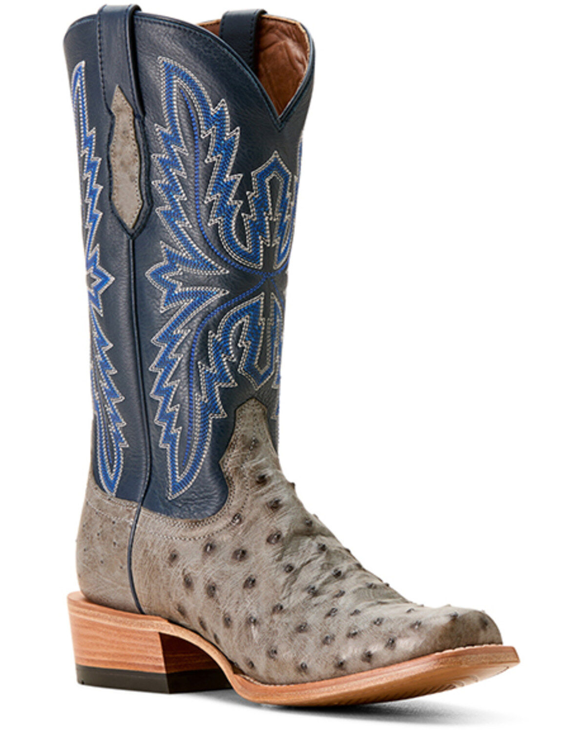 Men's Ariat Futurity Relentless Exotic Ostrich Western Boots - Square