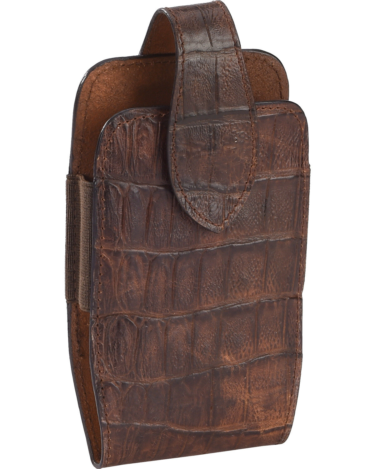 Men's M & F Western Extra Large Faux Caiman Cell Phone Holder