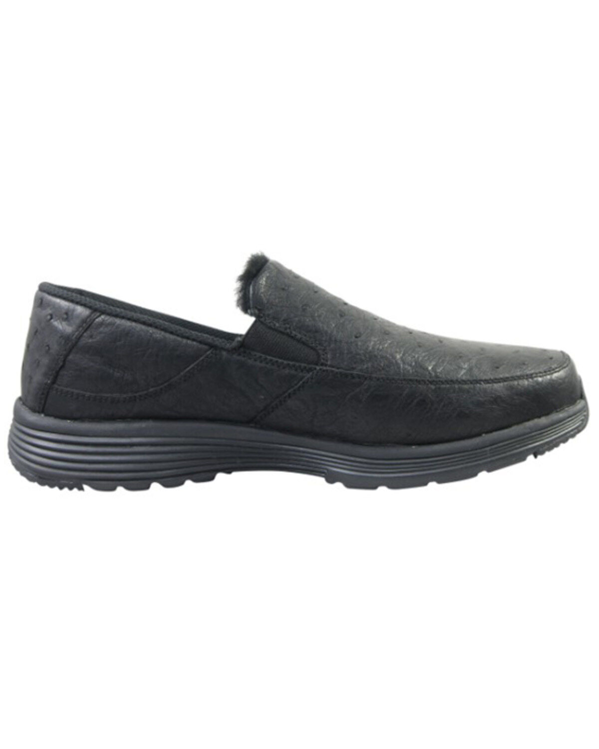 Men's Superlamb Bulgan Ostrich Print Casual Shoes - Moc Toe