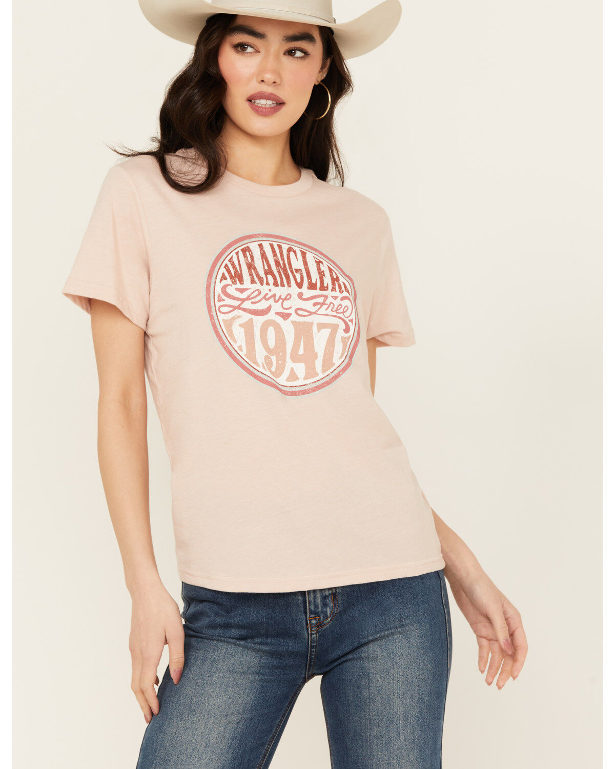Women's Wrangler Live Free Short Sleeve Graphic Tee