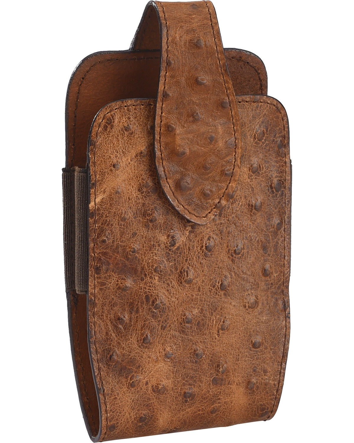 Men's M & F Western Faux Ostrich Cell Phone Clip-On Holder